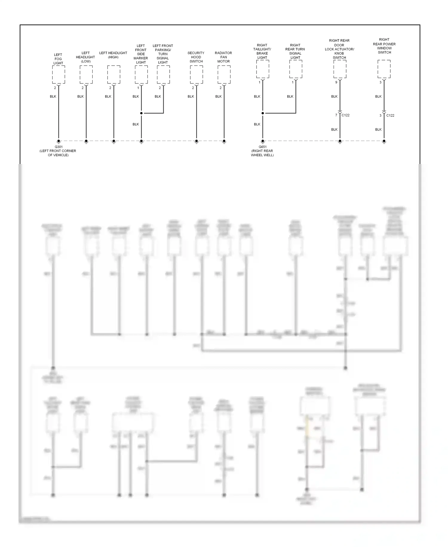 Acura RDX II (2013-2015) (if equipped) tailgate outer handle switch wiring diagram  (1 of 1)