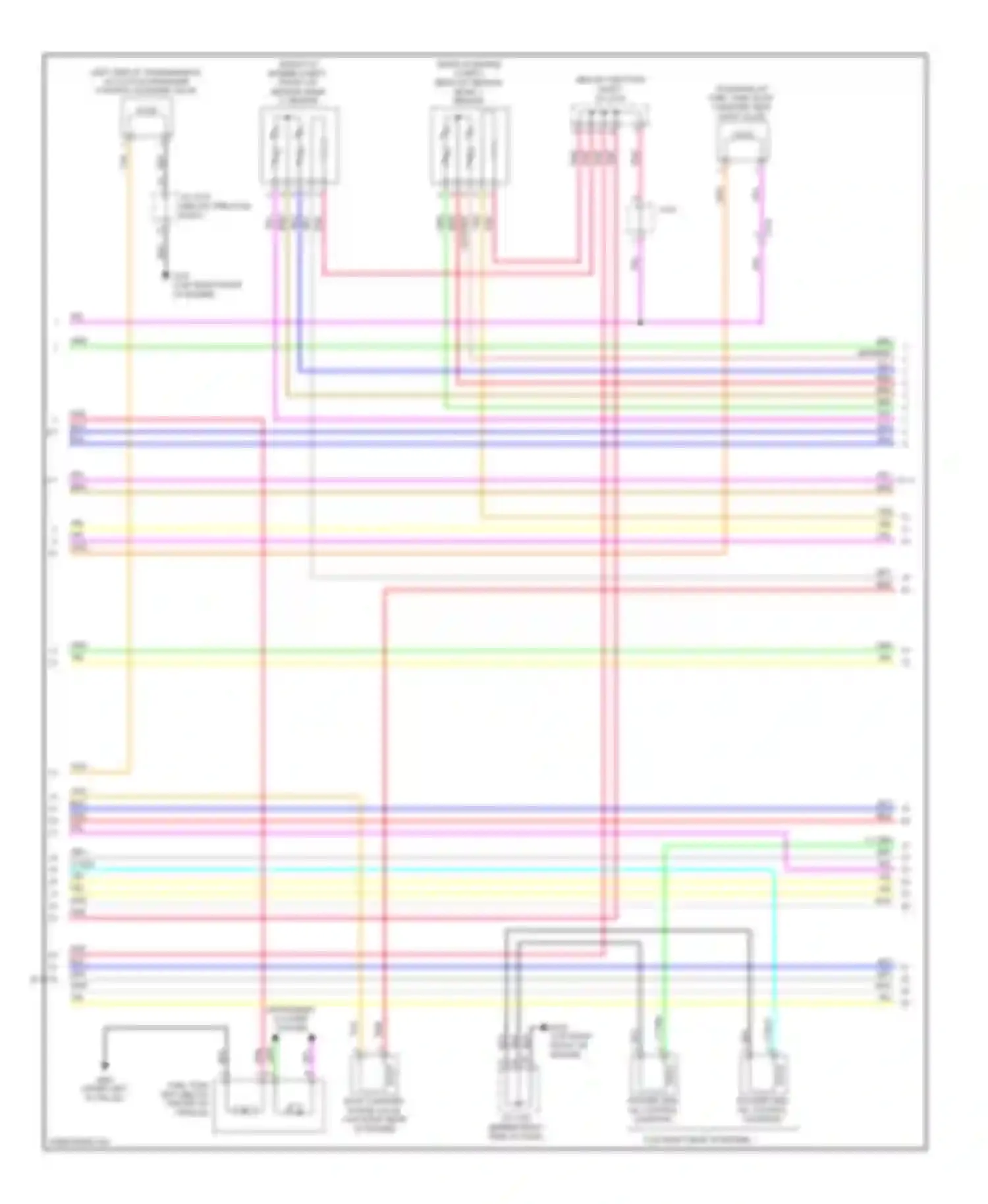 Wiring diagram instrument cluster system for Acura RDX II (2013-2015) (2 of 2)
