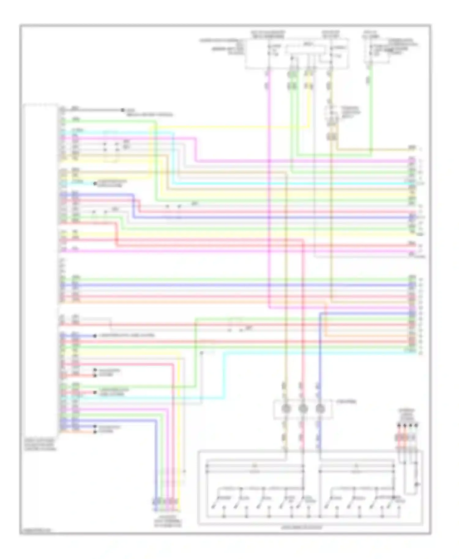 Wiring diagram navigation system for Acura RDX II (2013-2015) (1 of 2)