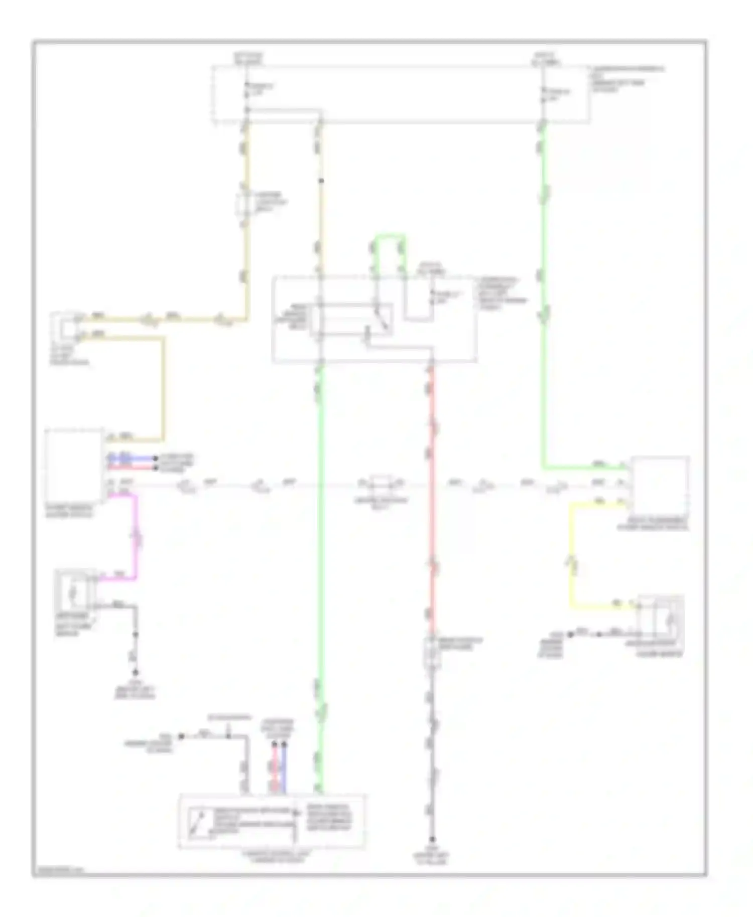 Wiring diagram power window master switch for Acura RDX II (2013-2015) (3 of 13)