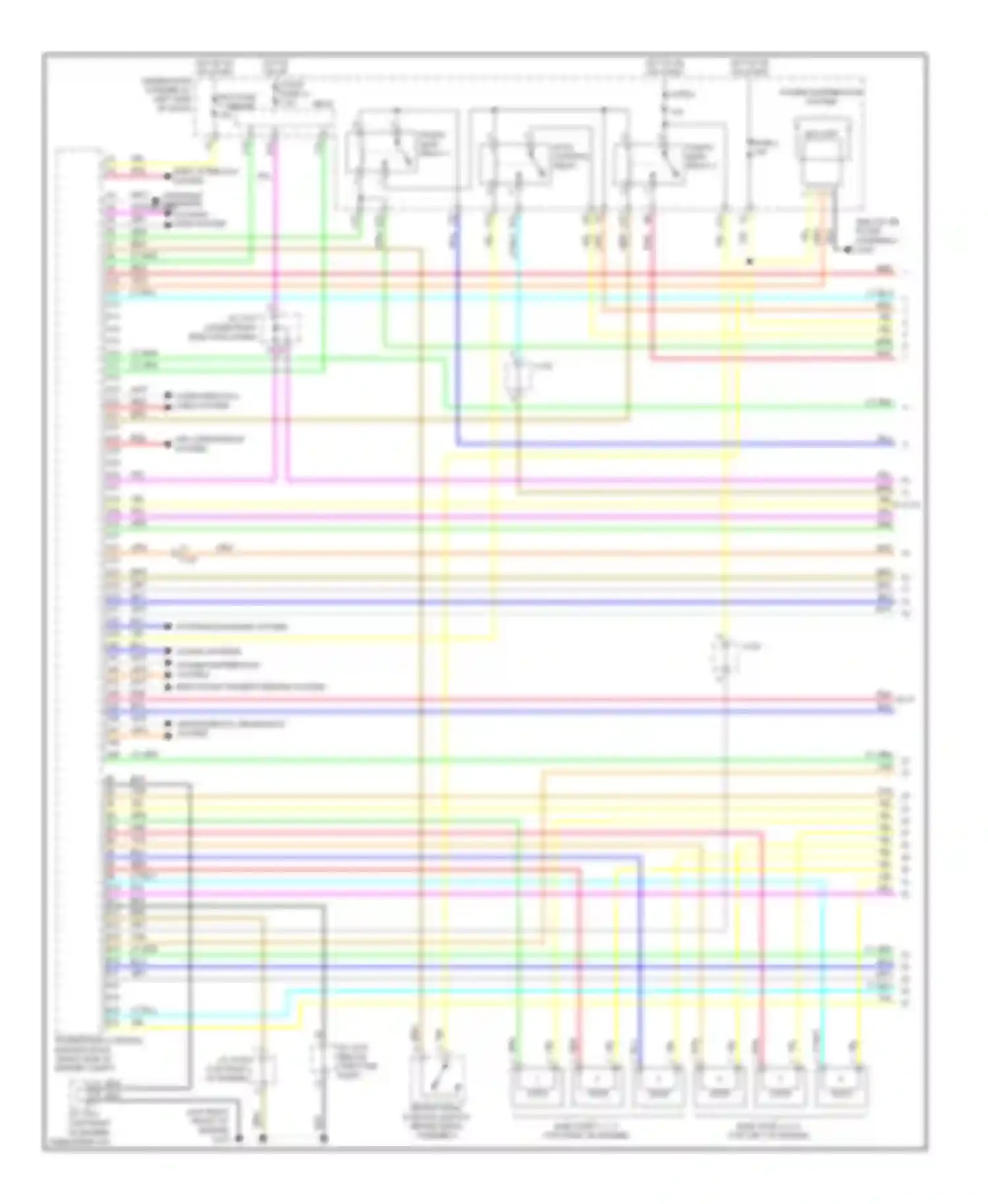 Wiring diagram supplemental restraints system for Acura RDX II (2013-2015) (1 of 1)