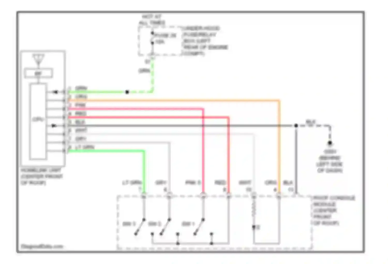 Wiring diagram sw 1 for Acura RDX II (2013-2015) (1 of 1)