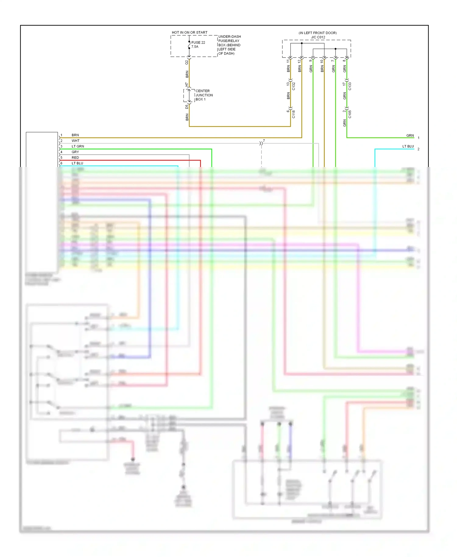 Acura RDX II (2013-2015) switch wiring diagram  (2 of 5)