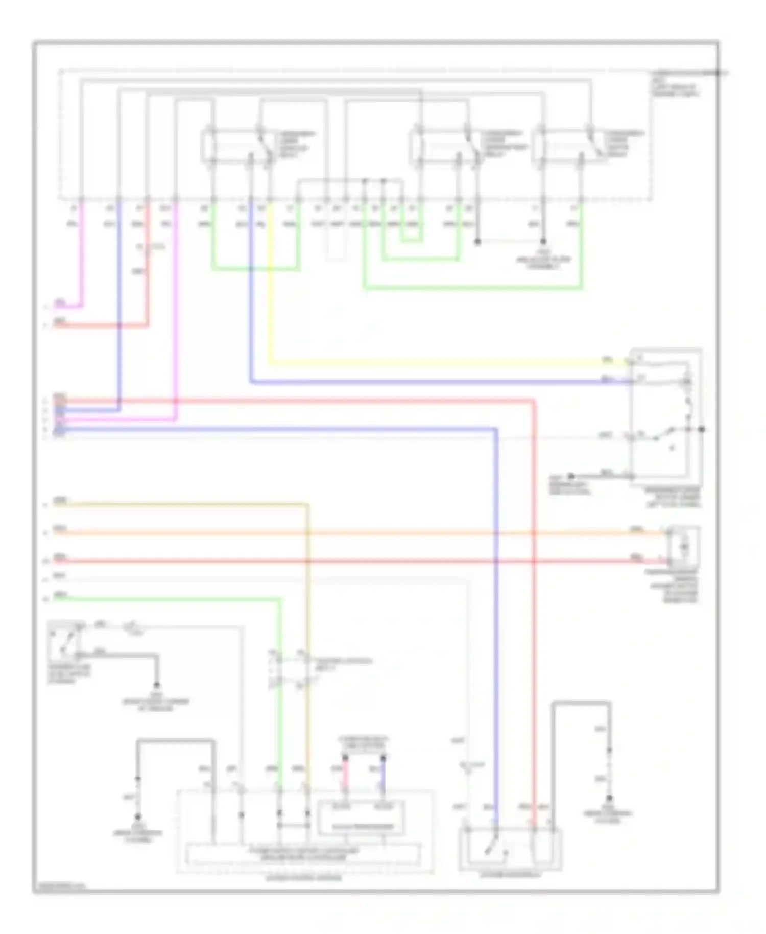 Wiring diagram washer main relay for Acura RDX II (2013-2015) (1 of 3)