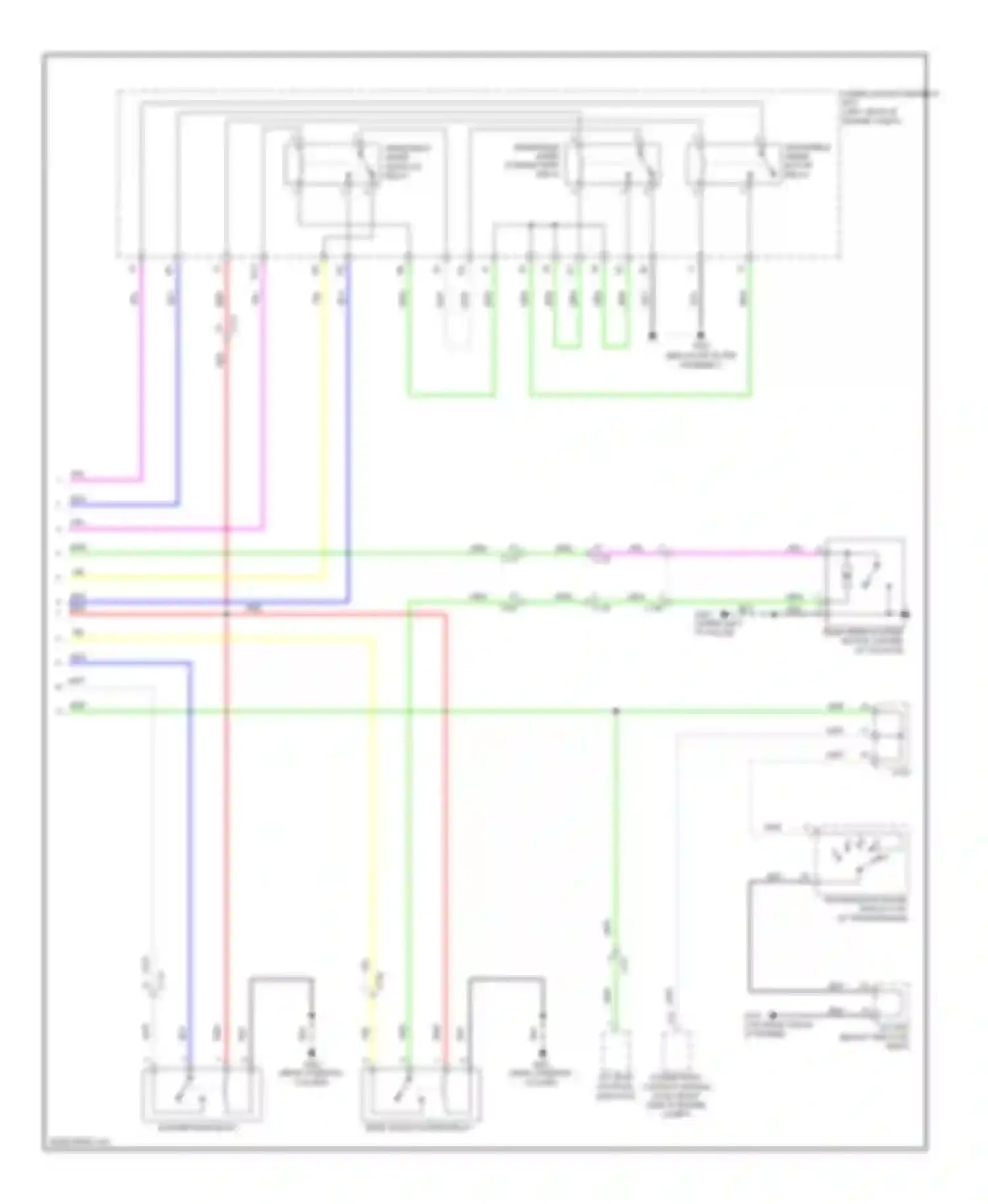 Wiring diagram windshield wiper motor for Acura RDX II (2013-2015) (4 of 4)