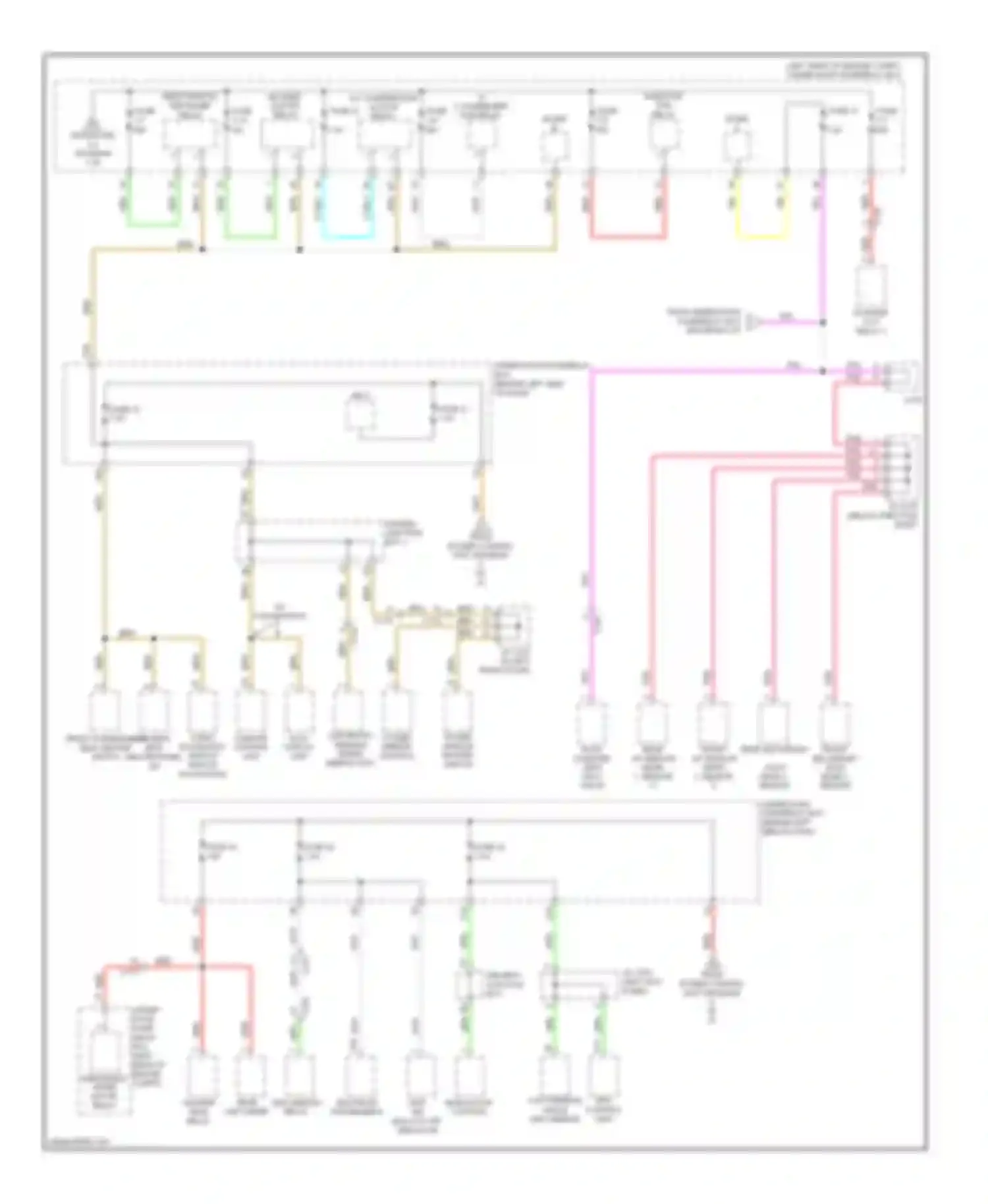 Wiring diagram w/o navigation for Acura RDX II (2013-2015) (4 of 6)