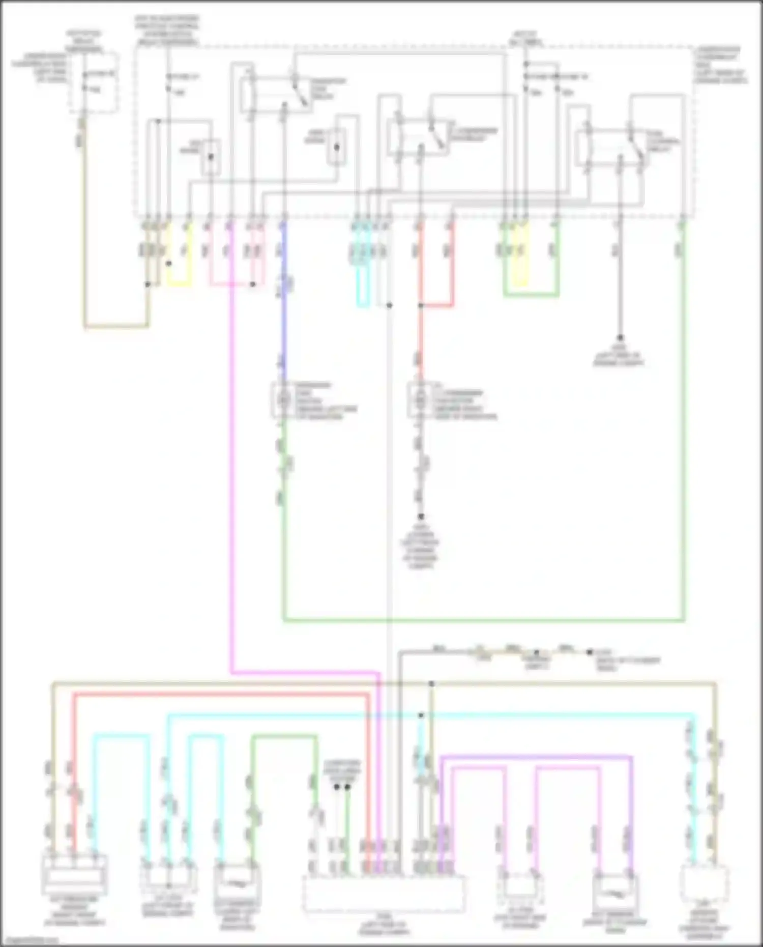 RDX Acura III (2018-2021): Cooling fan circuit