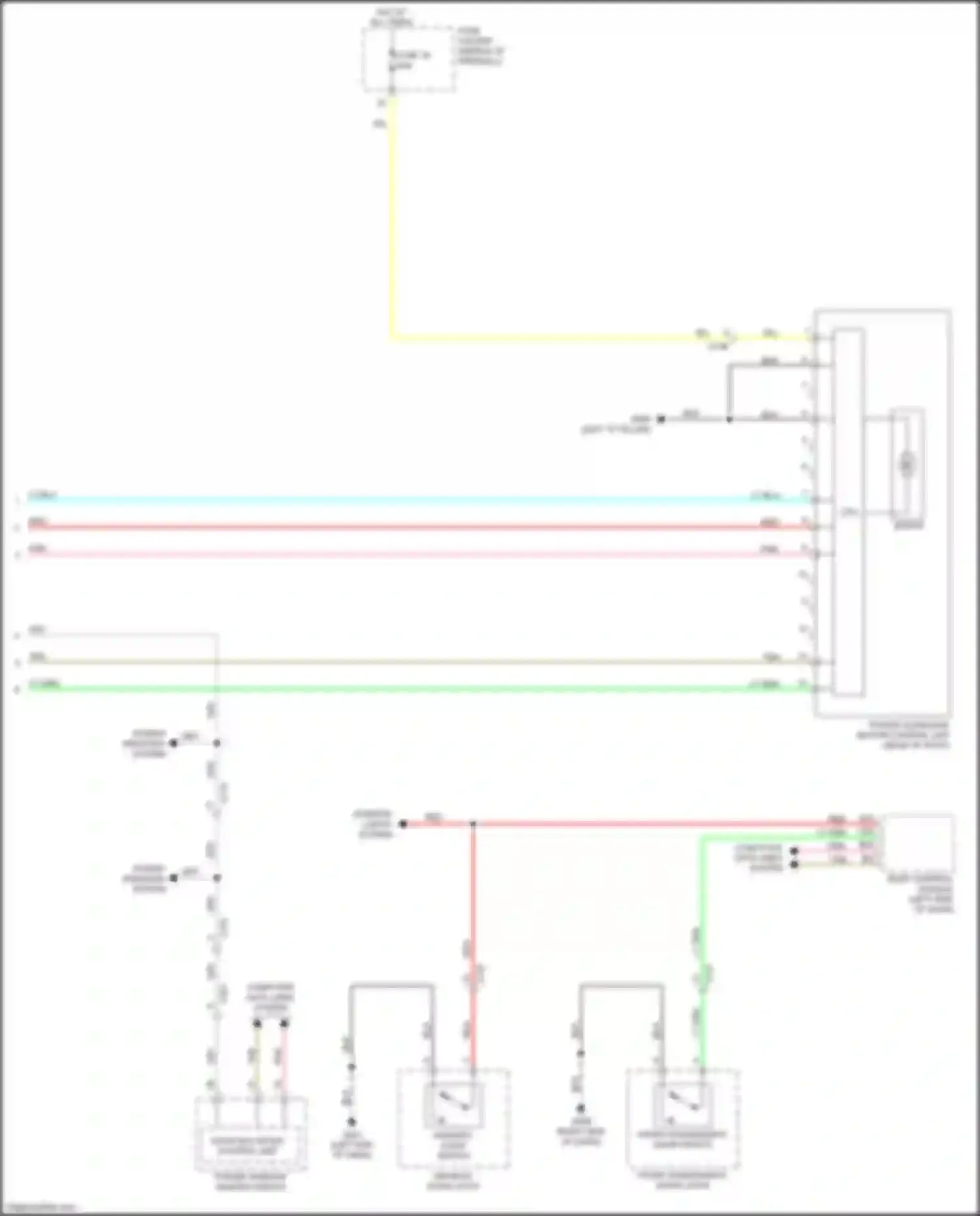 RDX Acura III (2018-2021): Power top/sunroof circuit (2 of 2)