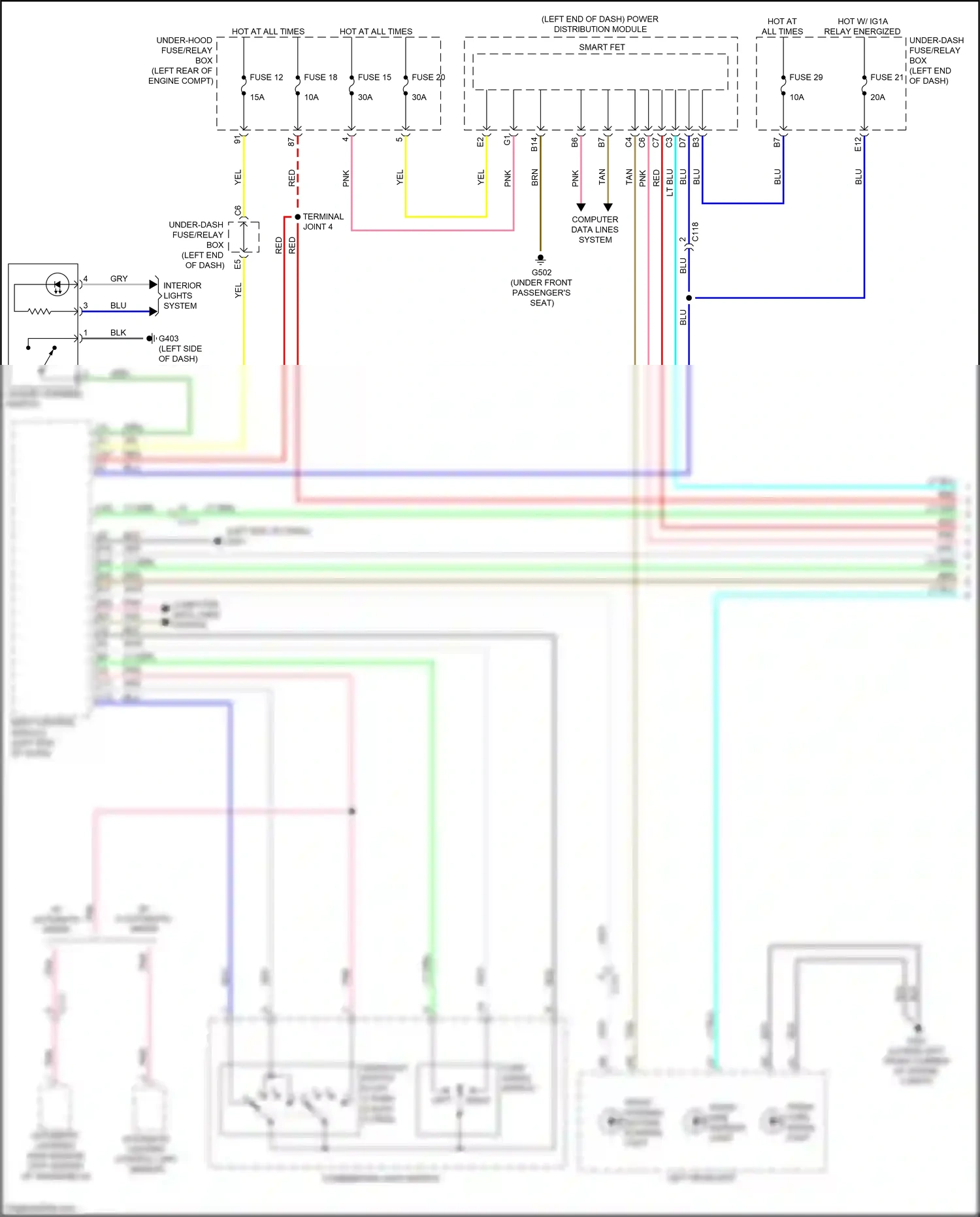 Acura RDX III (2018-2021) automatic lighting/ rain sensor wiring diagram  (3 of 6)