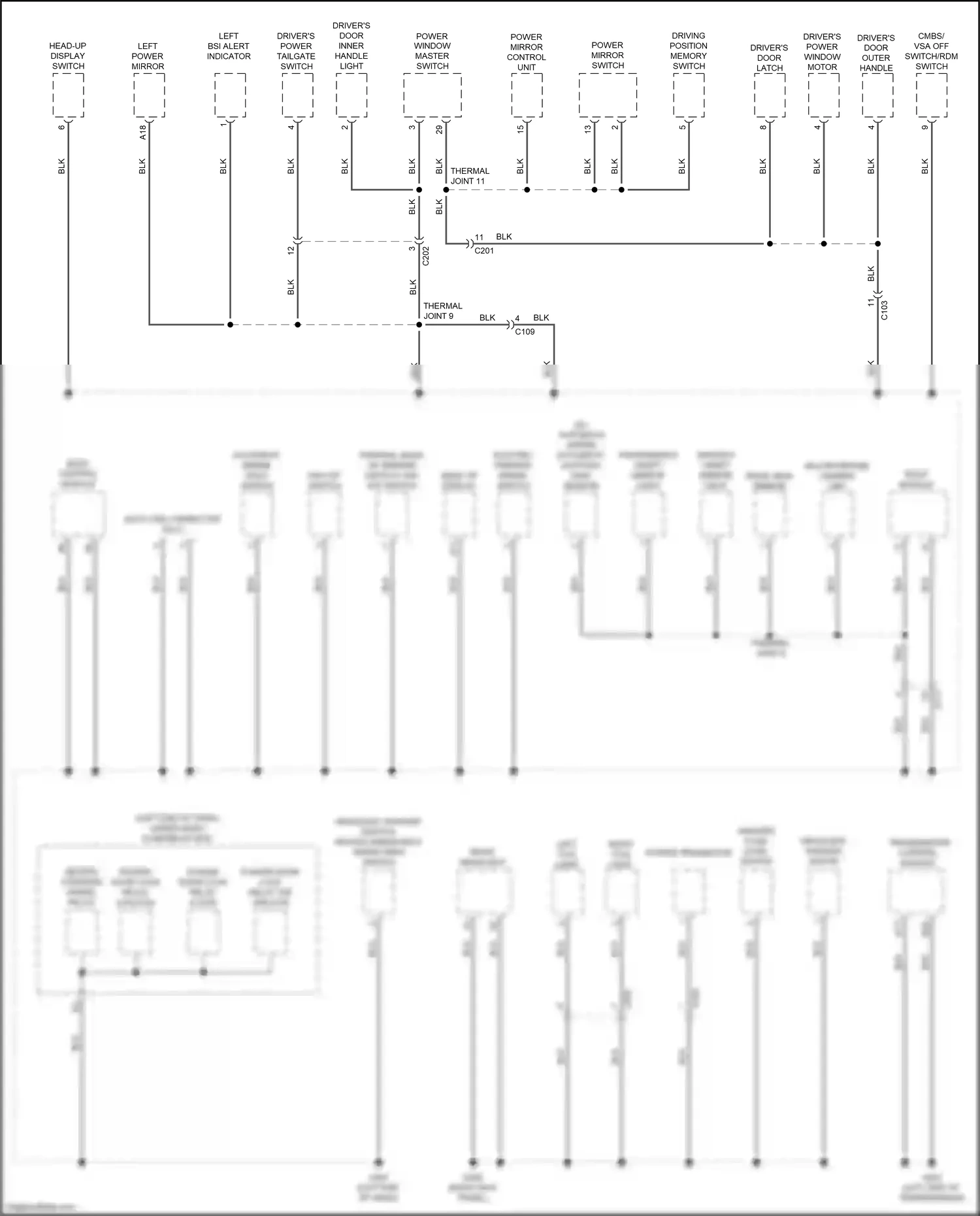 Acura RDX III (2018-2021) automatic lighting/ rain sensor wiring diagram  (4 of 6)