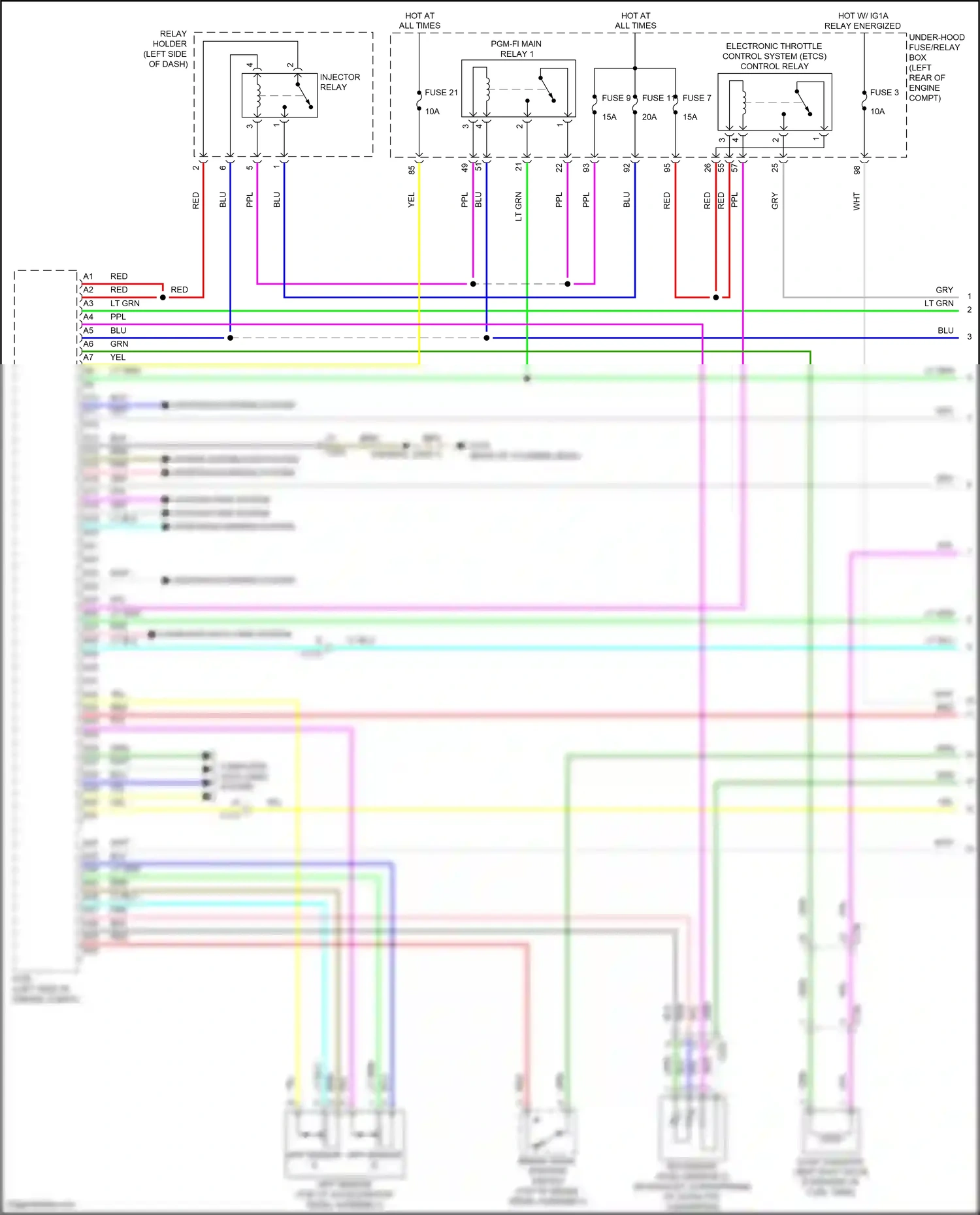 Acura RDX III (2018-2021) computer data lines system wiring diagram  (77 of 78)