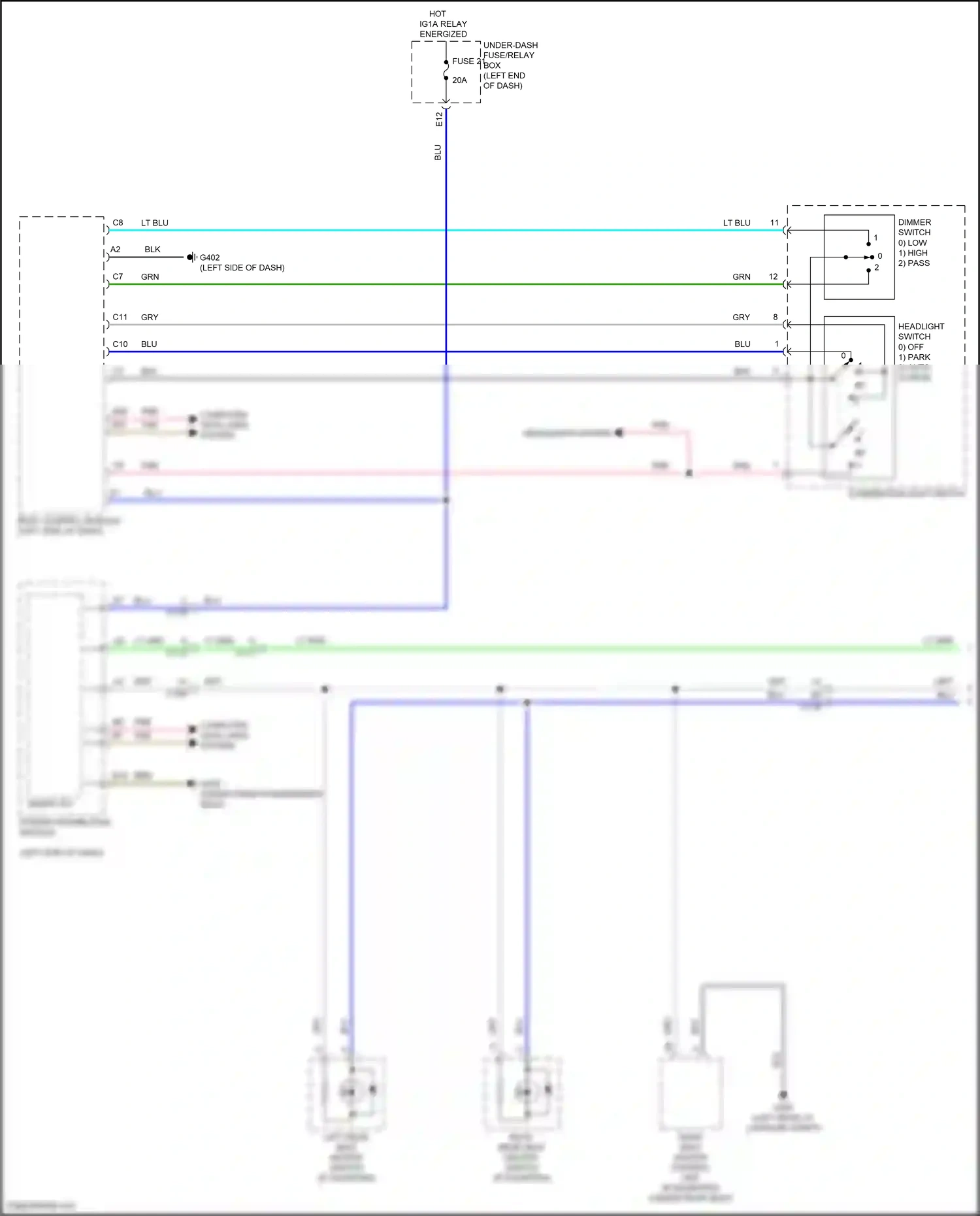 Acura RDX III (2018-2021) computer data lines system wiring diagram  (47 of 78)