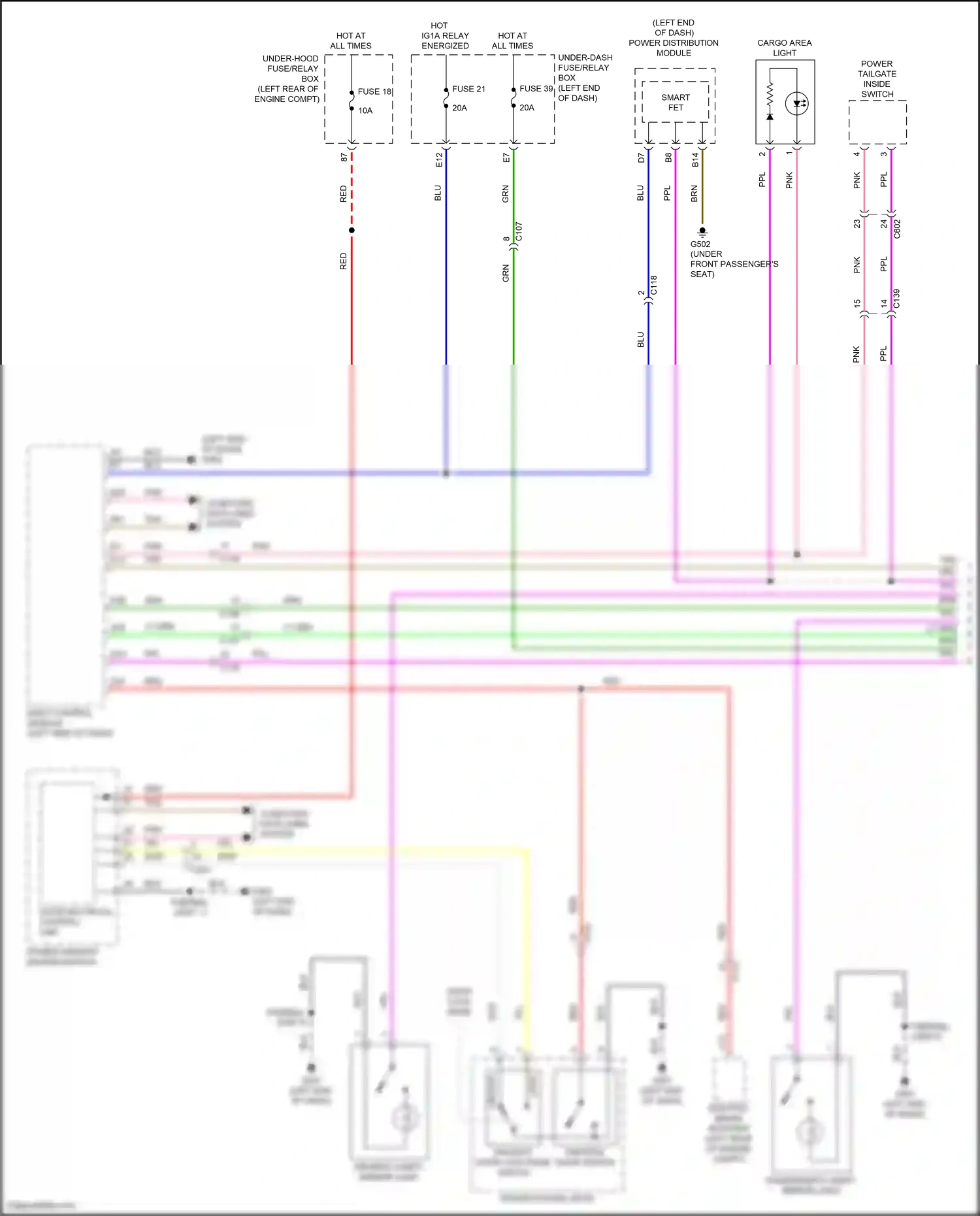 Acura RDX III (2018-2021) computer data lines system wiring diagram  (44 of 78)
