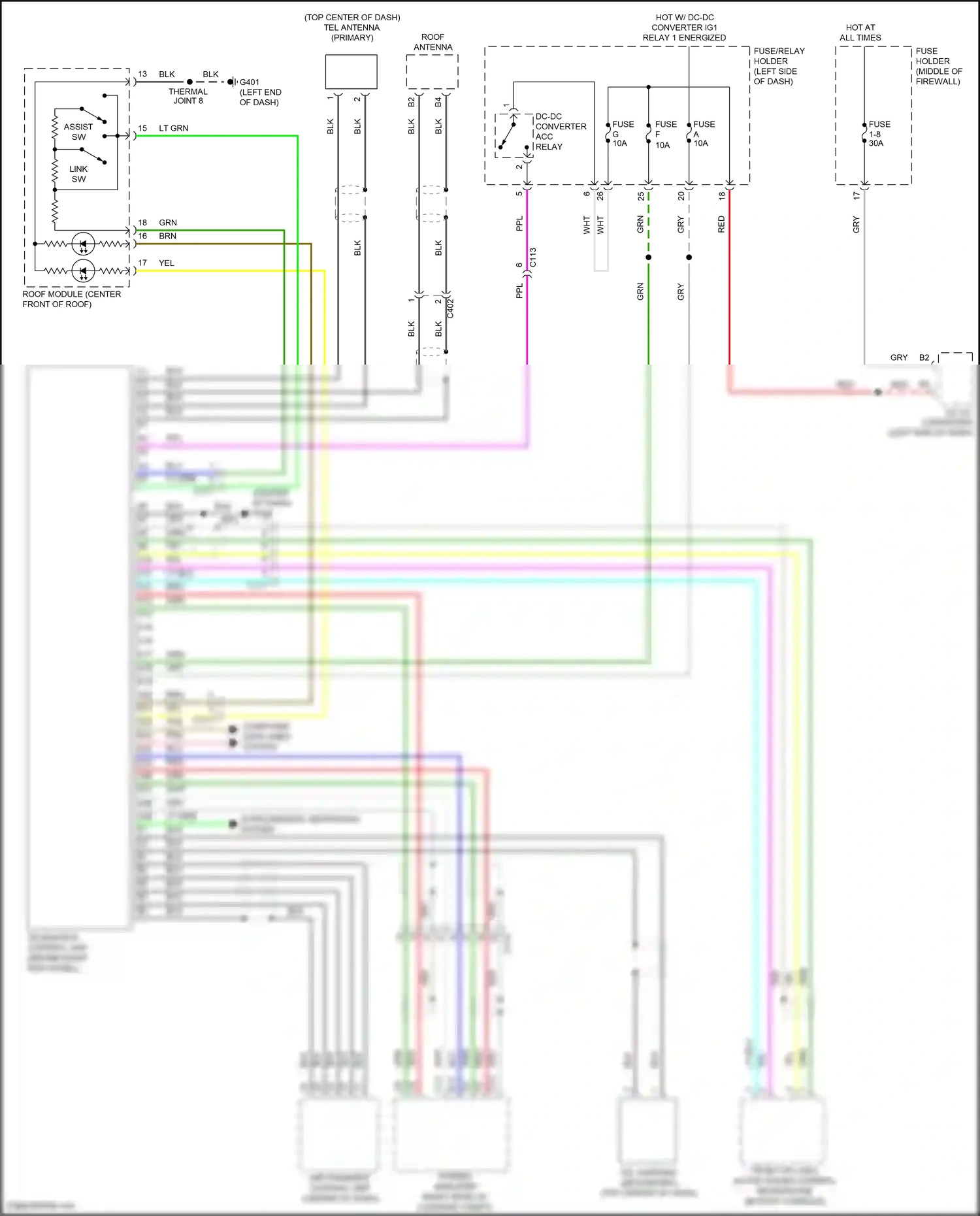 Acura RDX III (2018-2021) computer data lines system wiring diagram  (40 of 78)