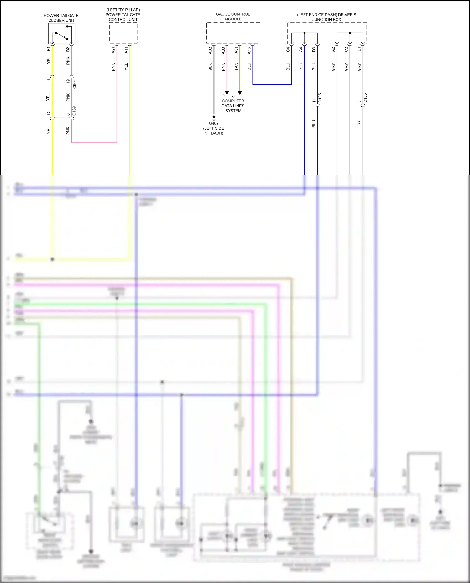 Acura RDX III (2018-2021) computer data lines system wiring diagram  (43 of 78)