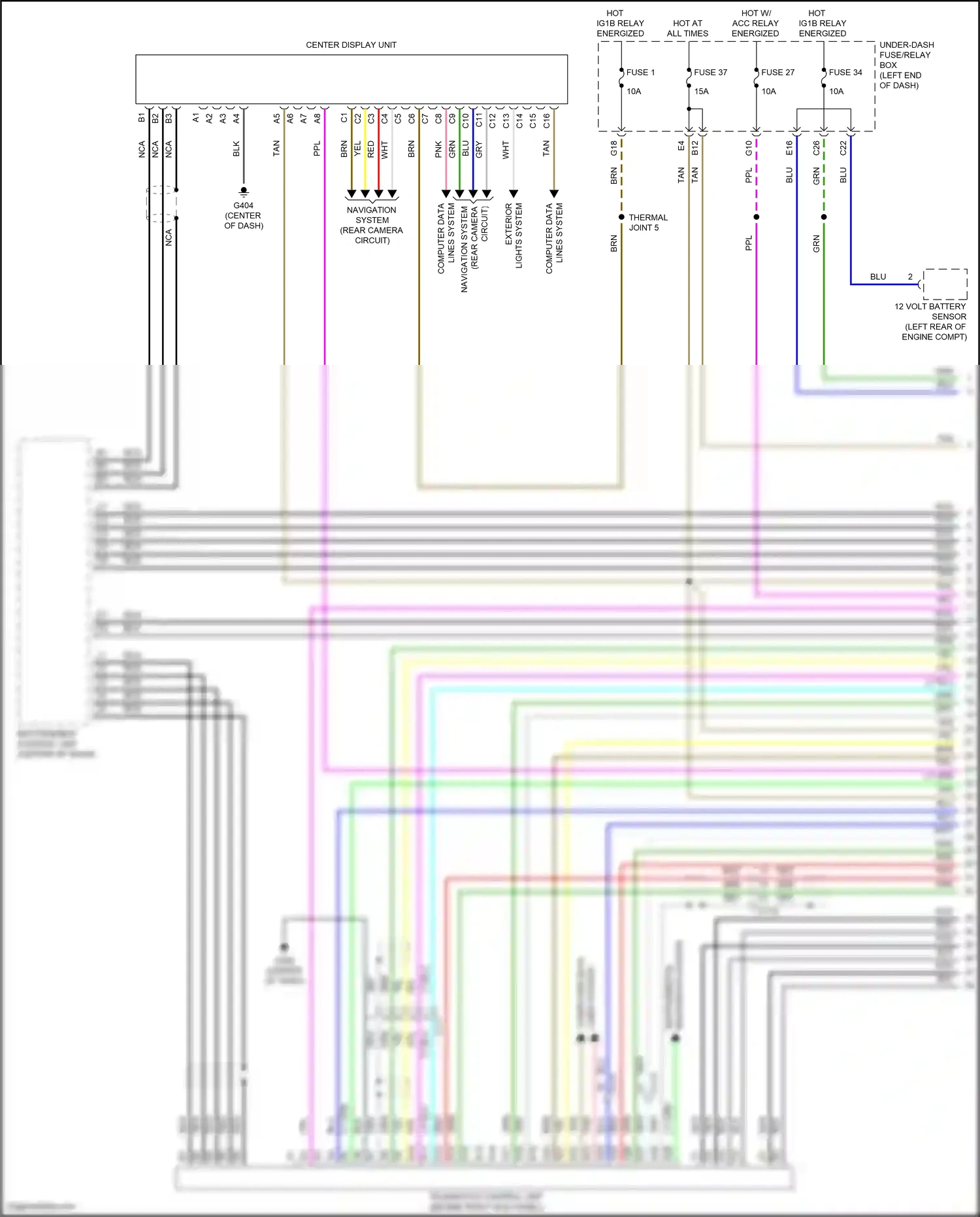 Acura RDX III (2018-2021) computer data wiring diagram  (1 of 19)