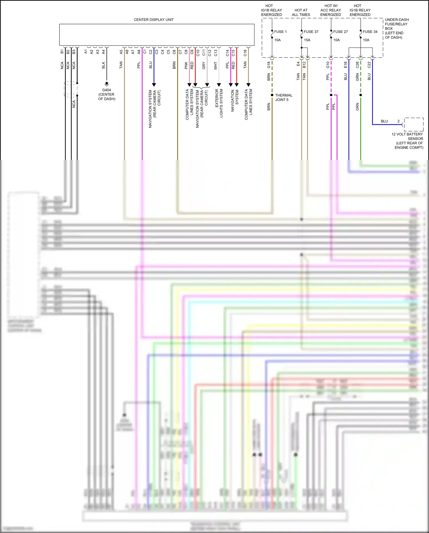 Acura RDX III (2018-2021) computer data wiring diagram  (14 of 19)