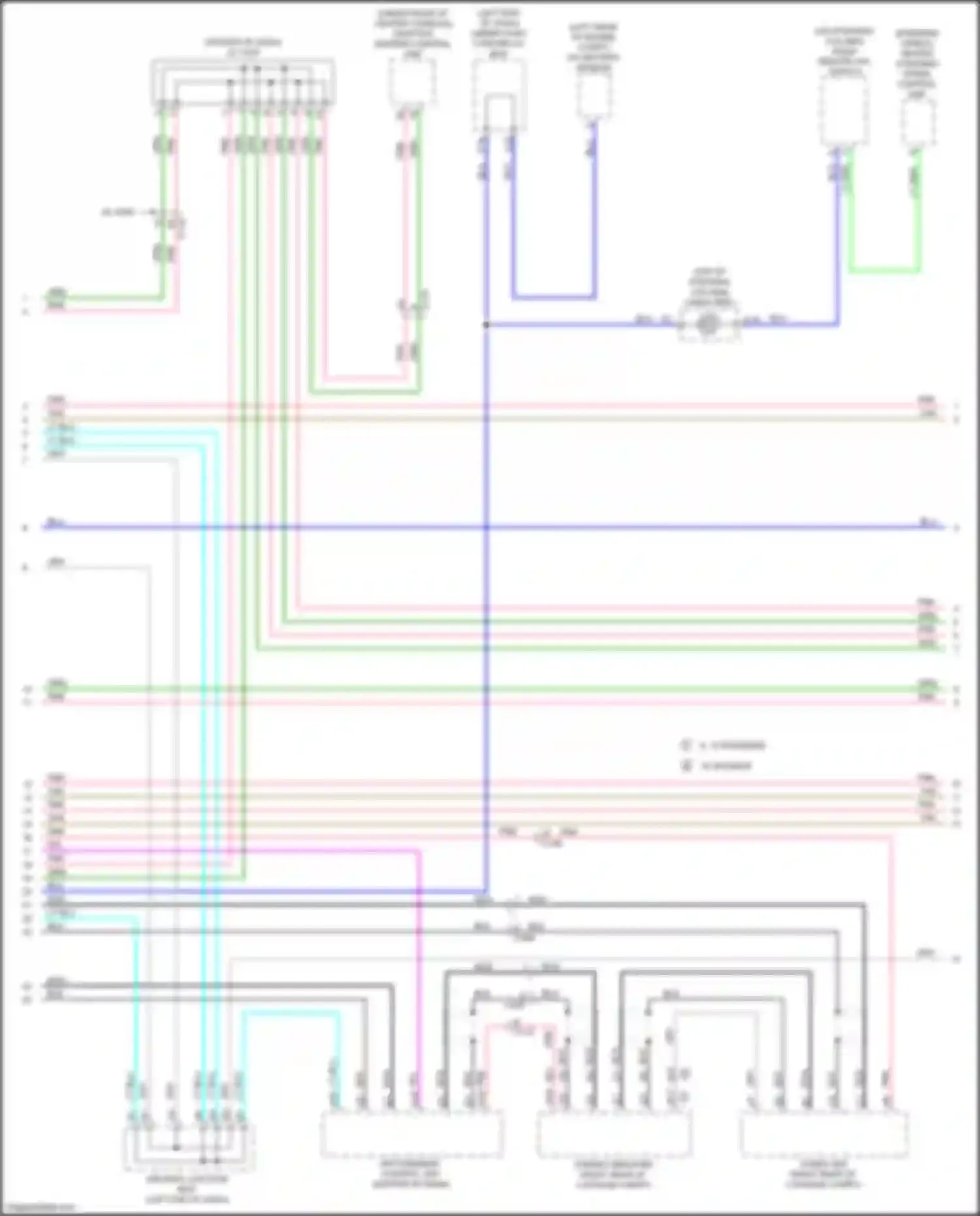 Wiring diagram driver's junction box b for Acura RDX III (2018-2021) (2 of 9)