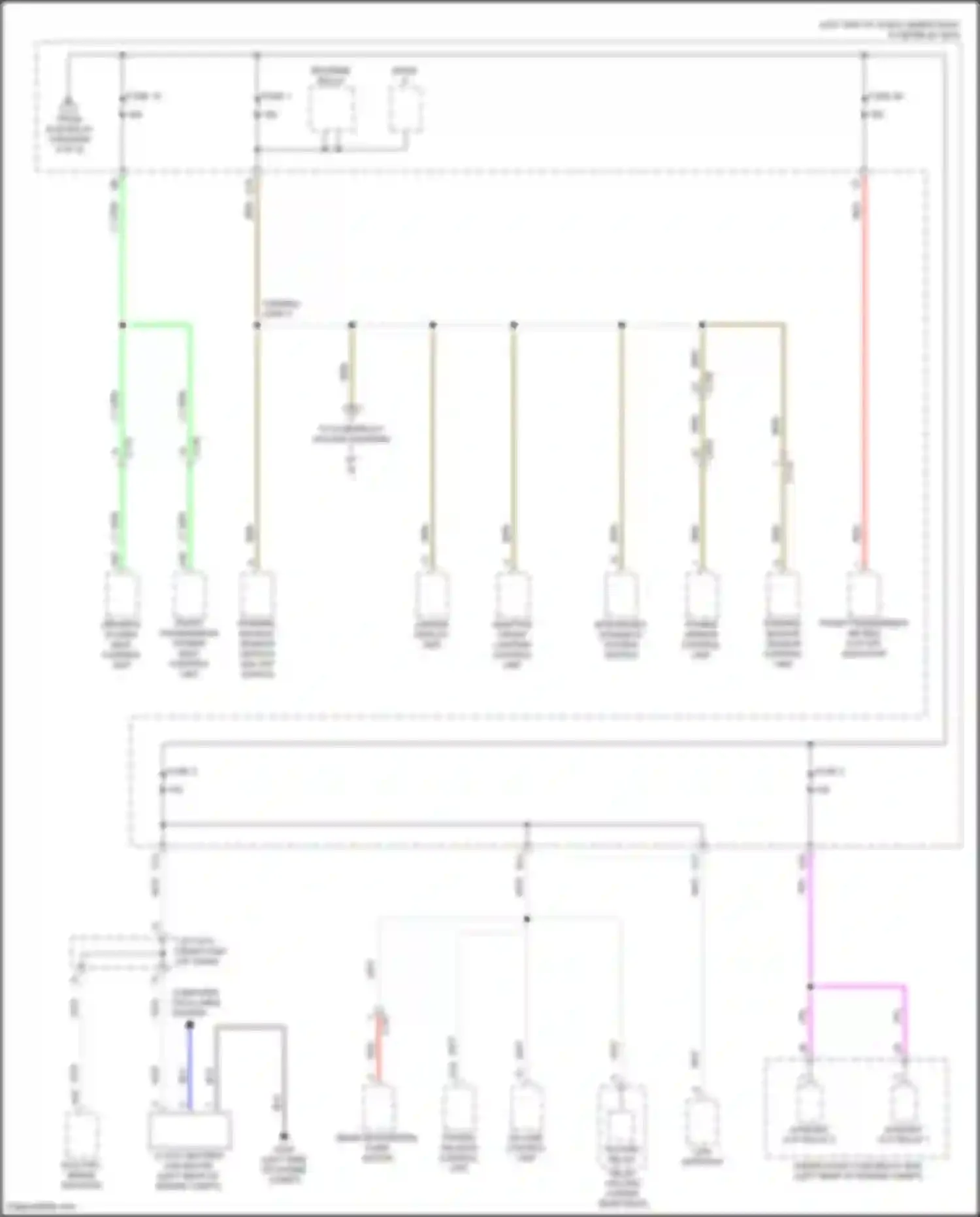 Wiring diagram driver's power seat control unit for Acura RDX III (2018-2021) (8 of 9)