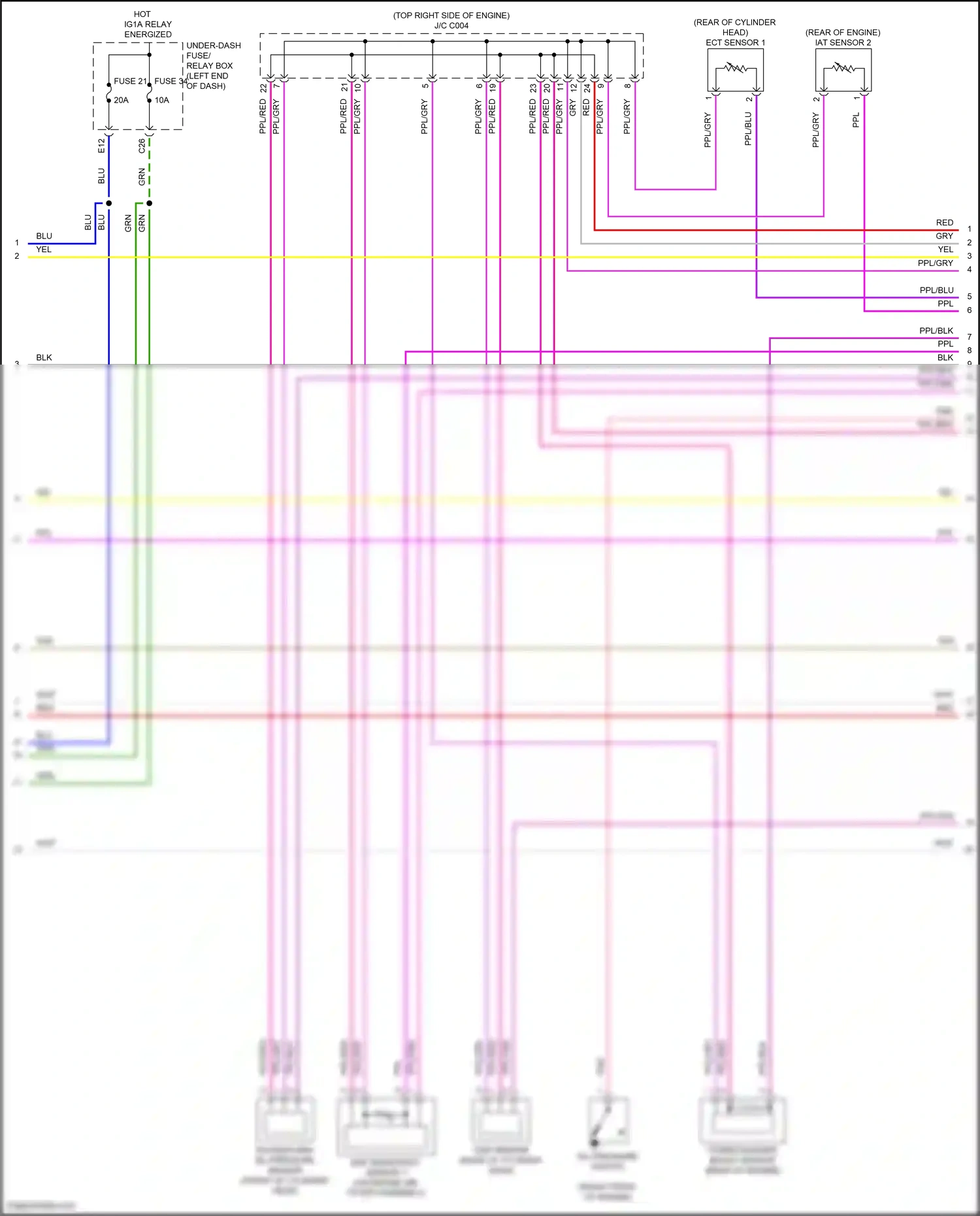 Acura RDX III (2018-2021) ect sensor 1 wiring diagram  (3 of 3)