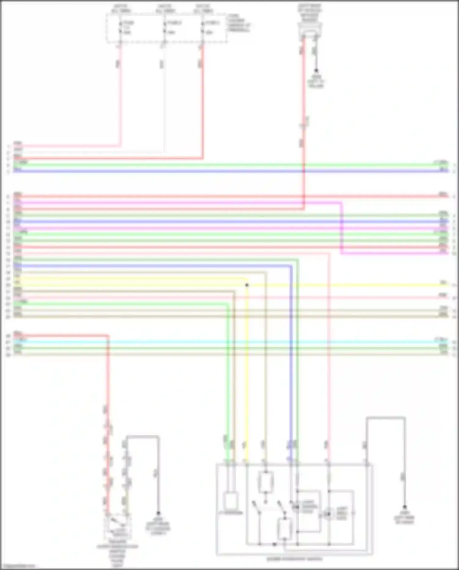 Wiring diagram engine start/stop switch for Acura RDX III (2018-2021) (1 of 4)