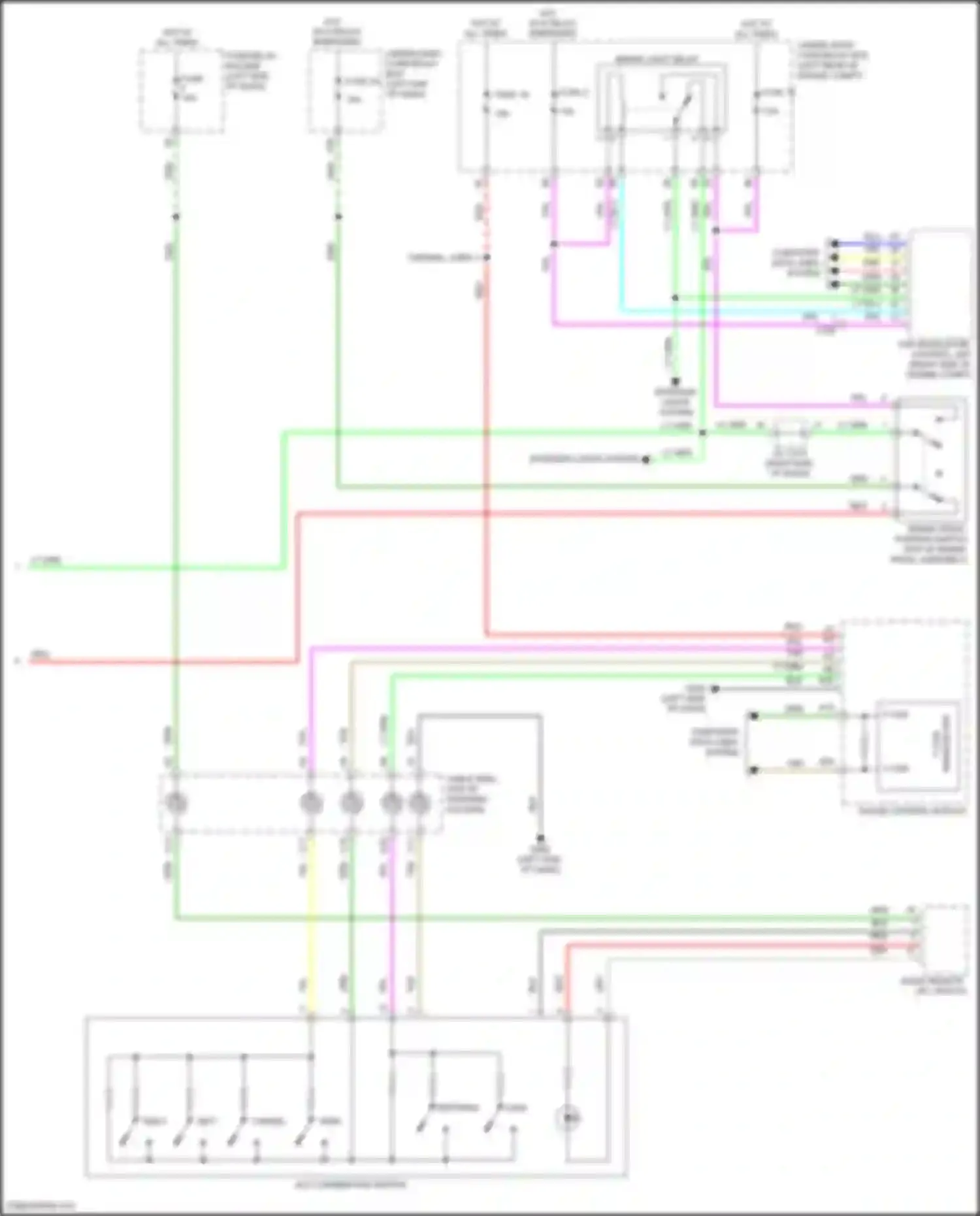 Wiring diagram f-can for Acura RDX III (2018-2021) (3 of 4)