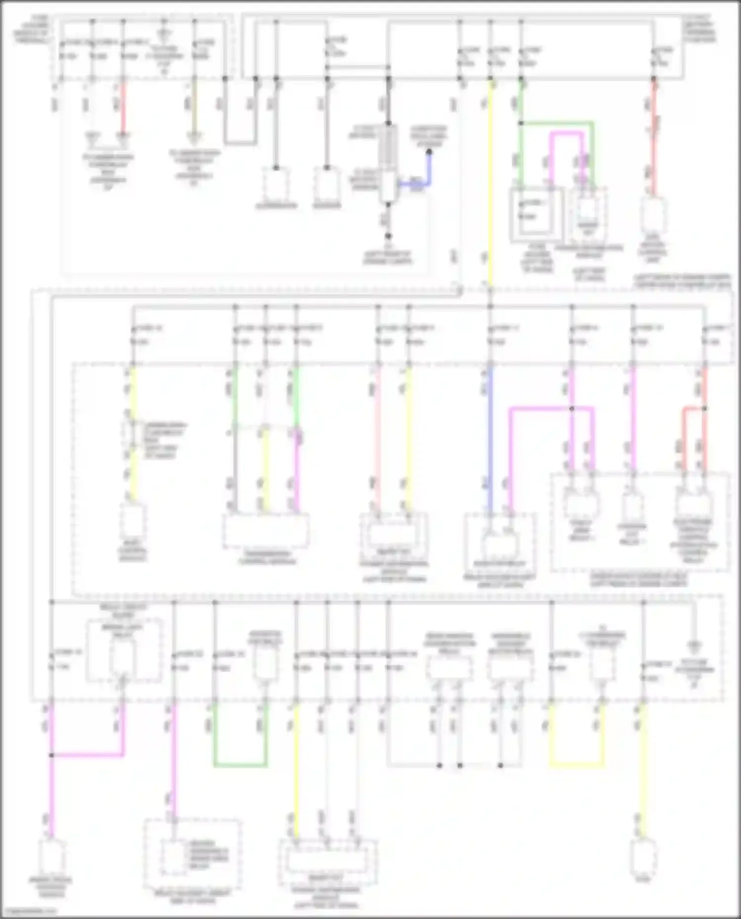 Wiring diagram fuse holder b for Acura RDX III (2018-2021) (1 of 2)