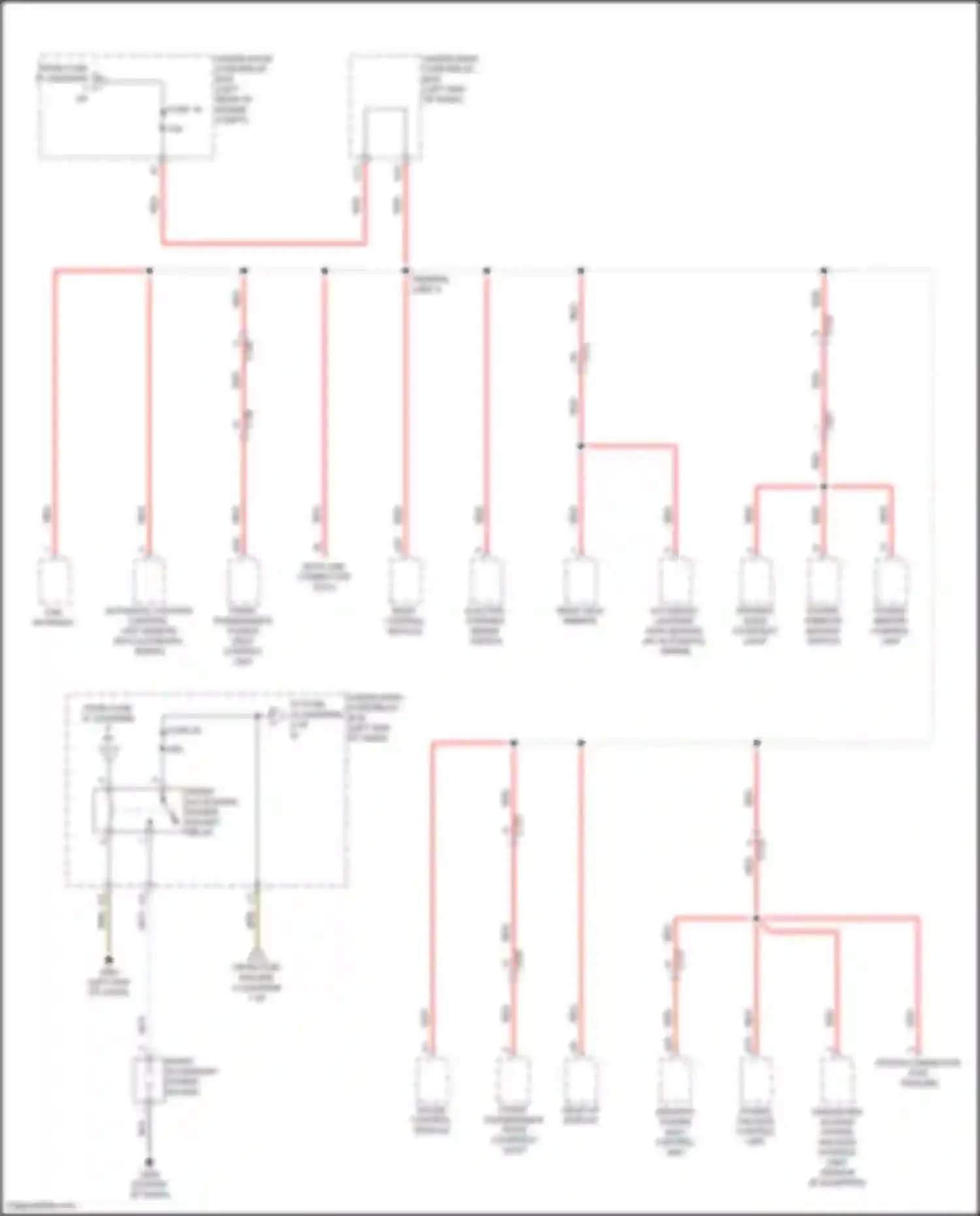 Wiring diagram head-up display for Acura RDX III (2018-2021) (3 of 4)