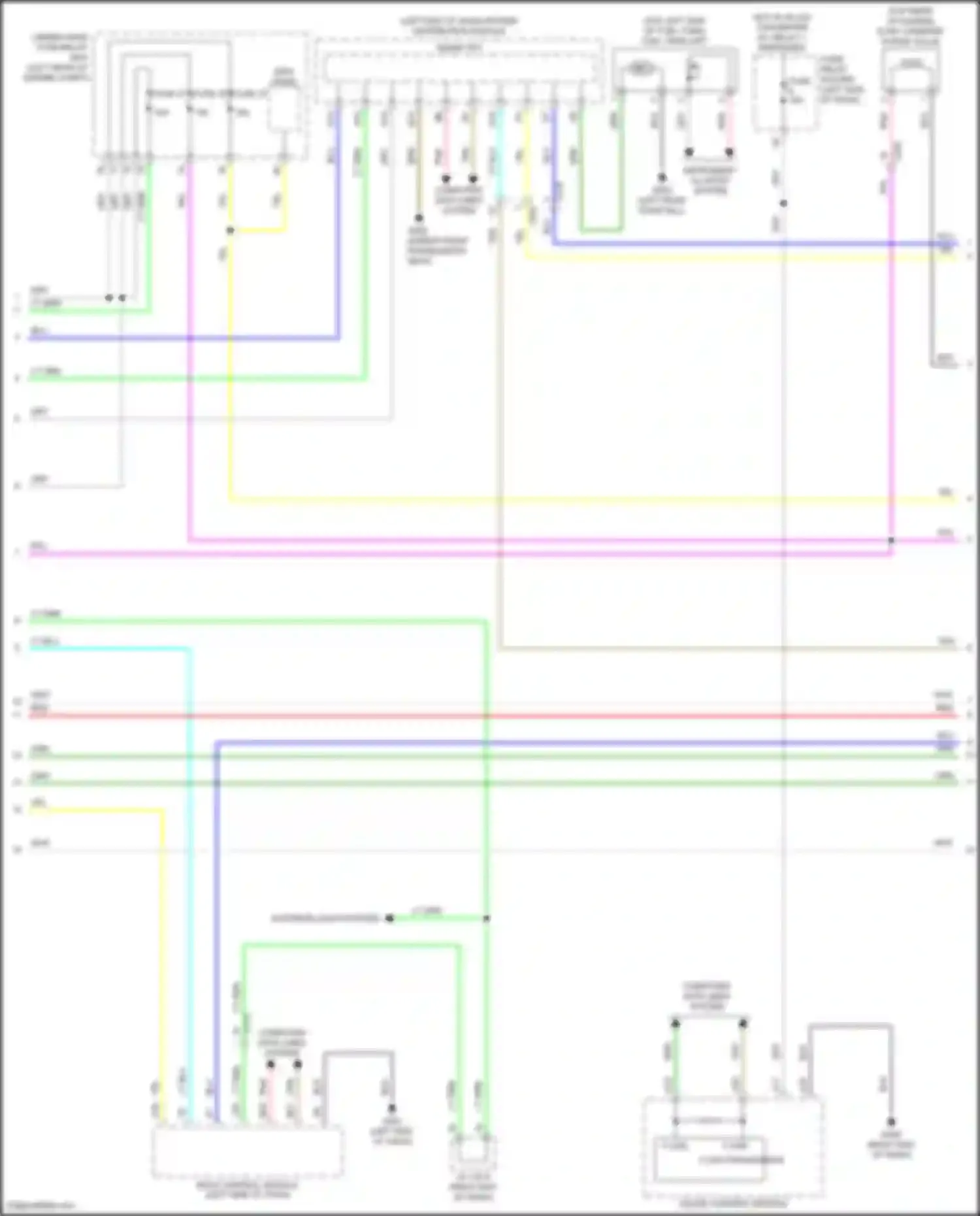 Wiring diagram instrument cluster system for Acura RDX III (2018-2021) (1 of 1)