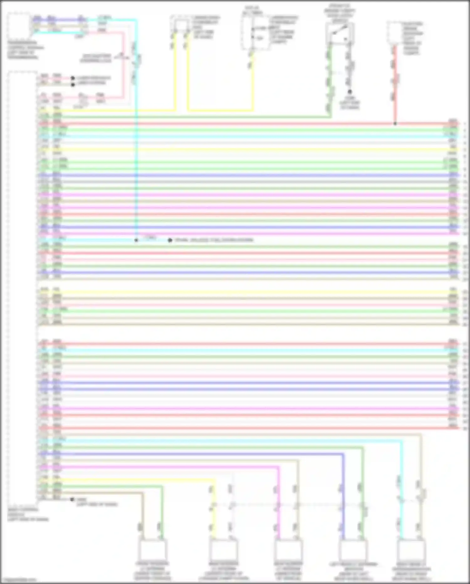 Wiring diagram left rear lf antenna/initiator for Acura RDX III (2018-2021) (1 of 3)