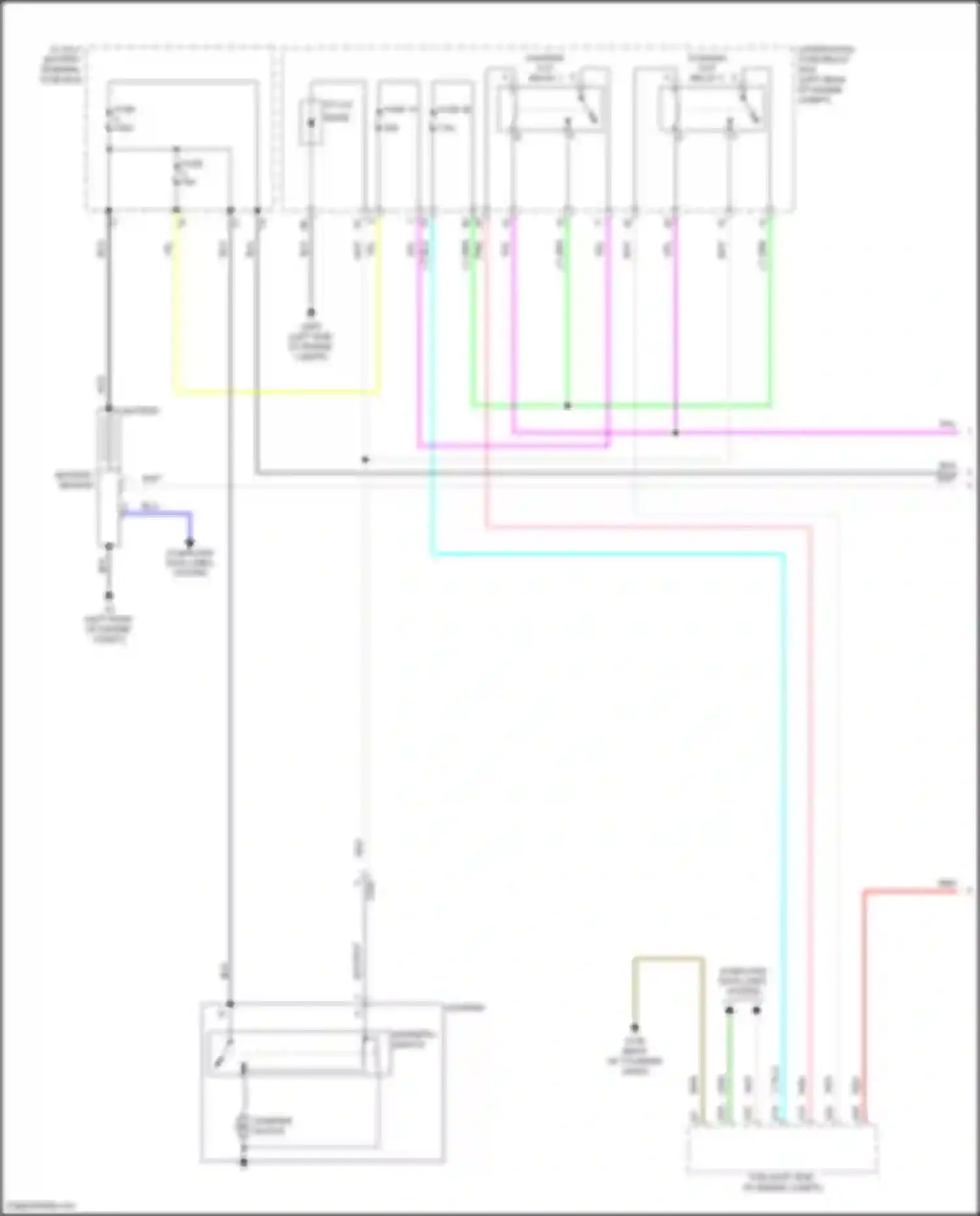 Wiring diagram magnetic switch for Acura RDX III (2018-2021) (1 of 1)