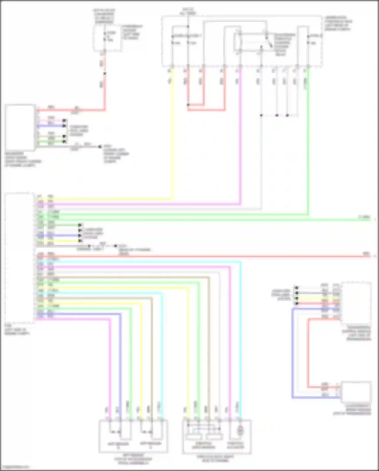 Wiring diagram millimeter wave radar for Acura RDX III (2018-2021) (2 of 5)