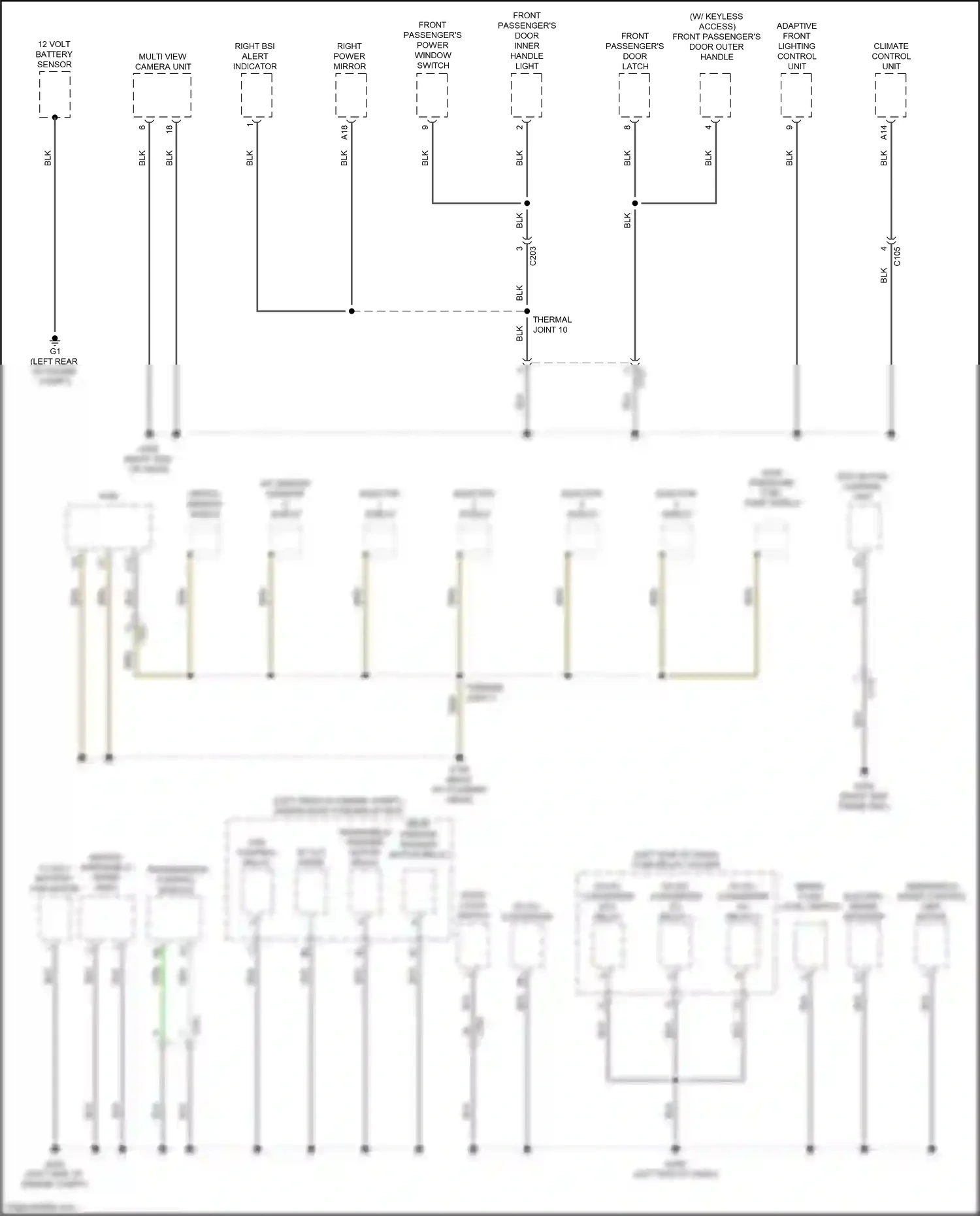 Acura RDX III (2018-2021) multi view camera unit wiring diagram  (2 of 4)