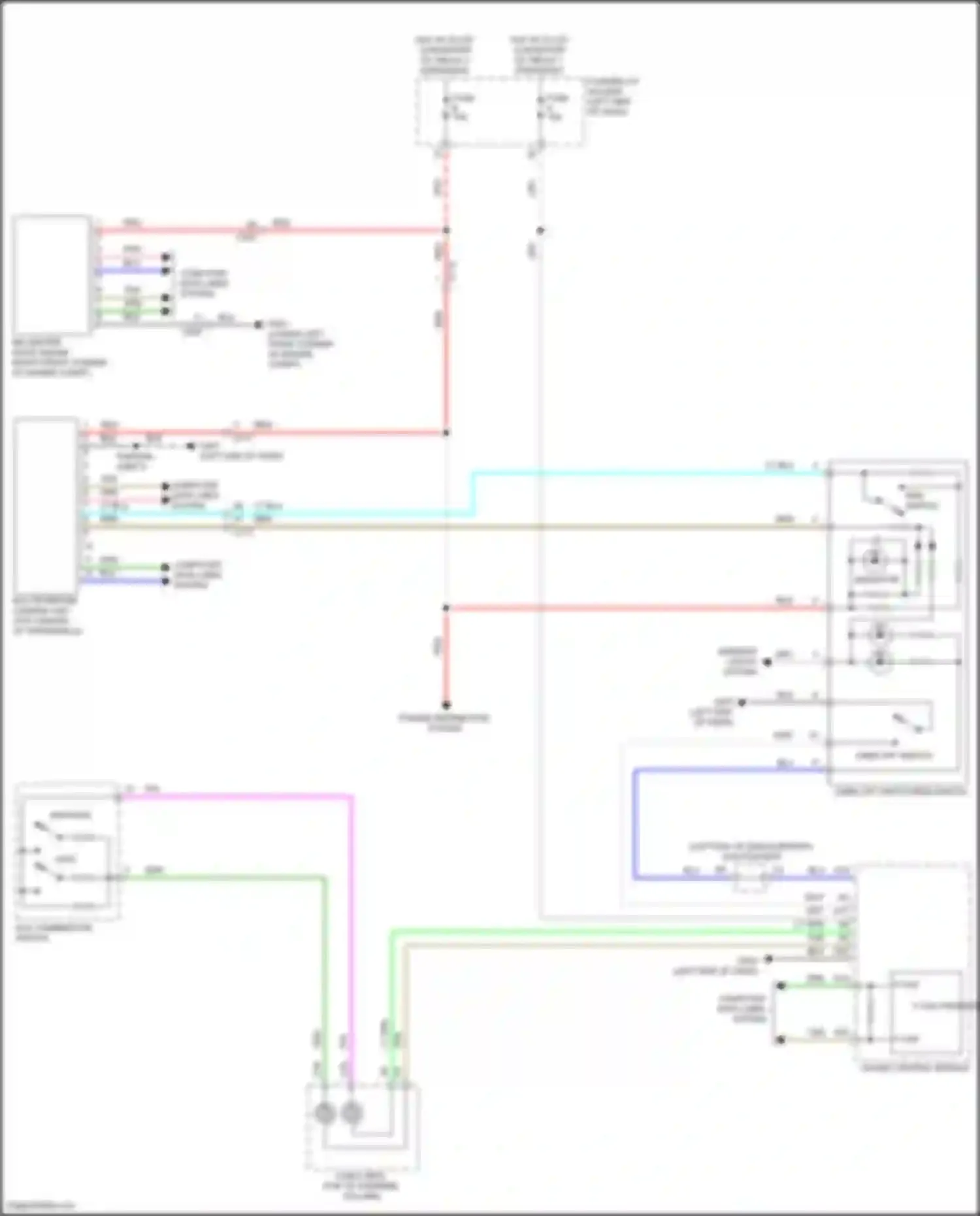 Wiring diagram multipurpose camera unit for Acura RDX III (2018-2021) (3 of 4)