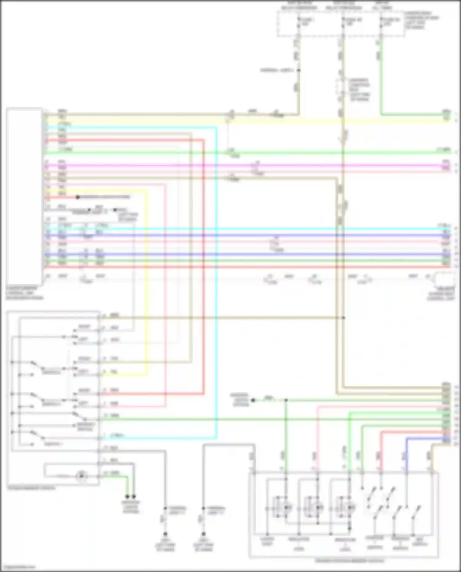 Wiring diagram position 2 switch for Acura RDX III (2018-2021) (2 of 2)