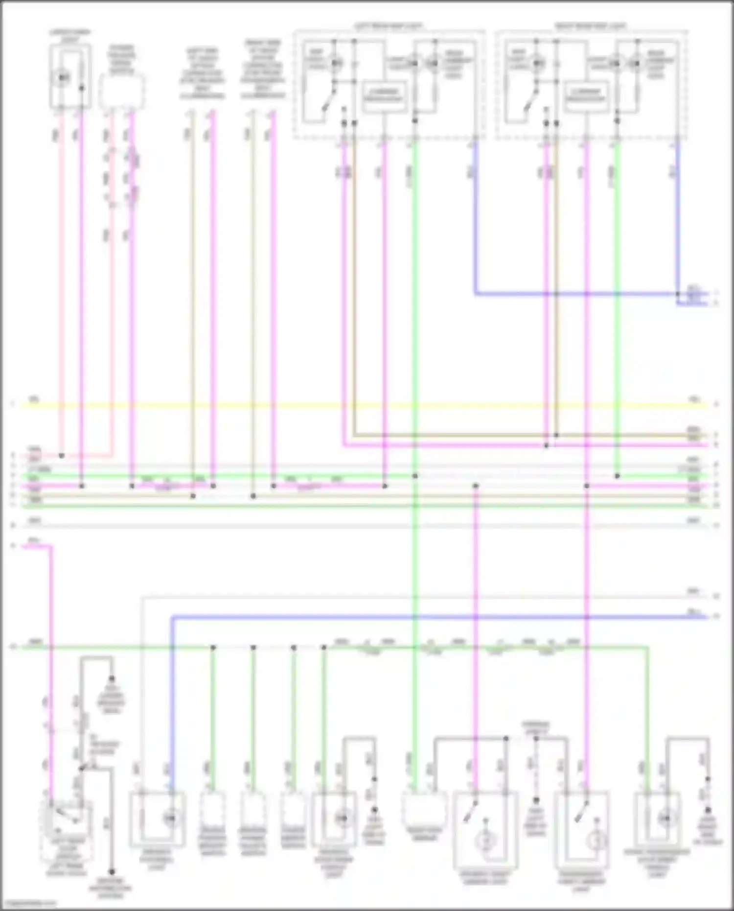 Wiring diagram power tailgate inside switch for Acura RDX III (2018-2021) (1 of 3)
