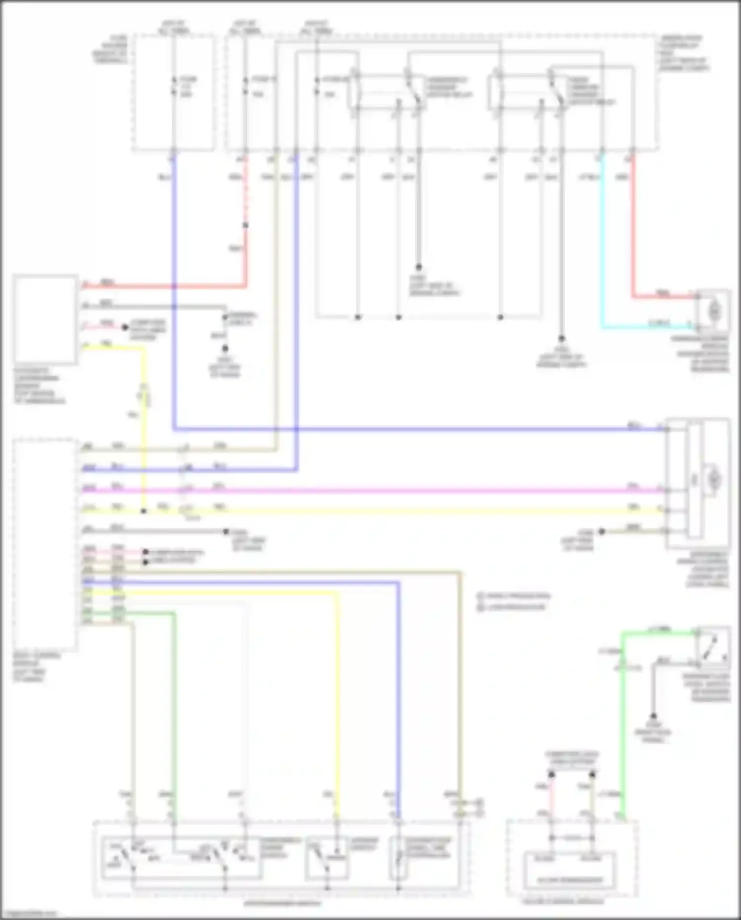 Wiring diagram rear window washer motor relay for Acura RDX III (2018-2021) (1 of 4)