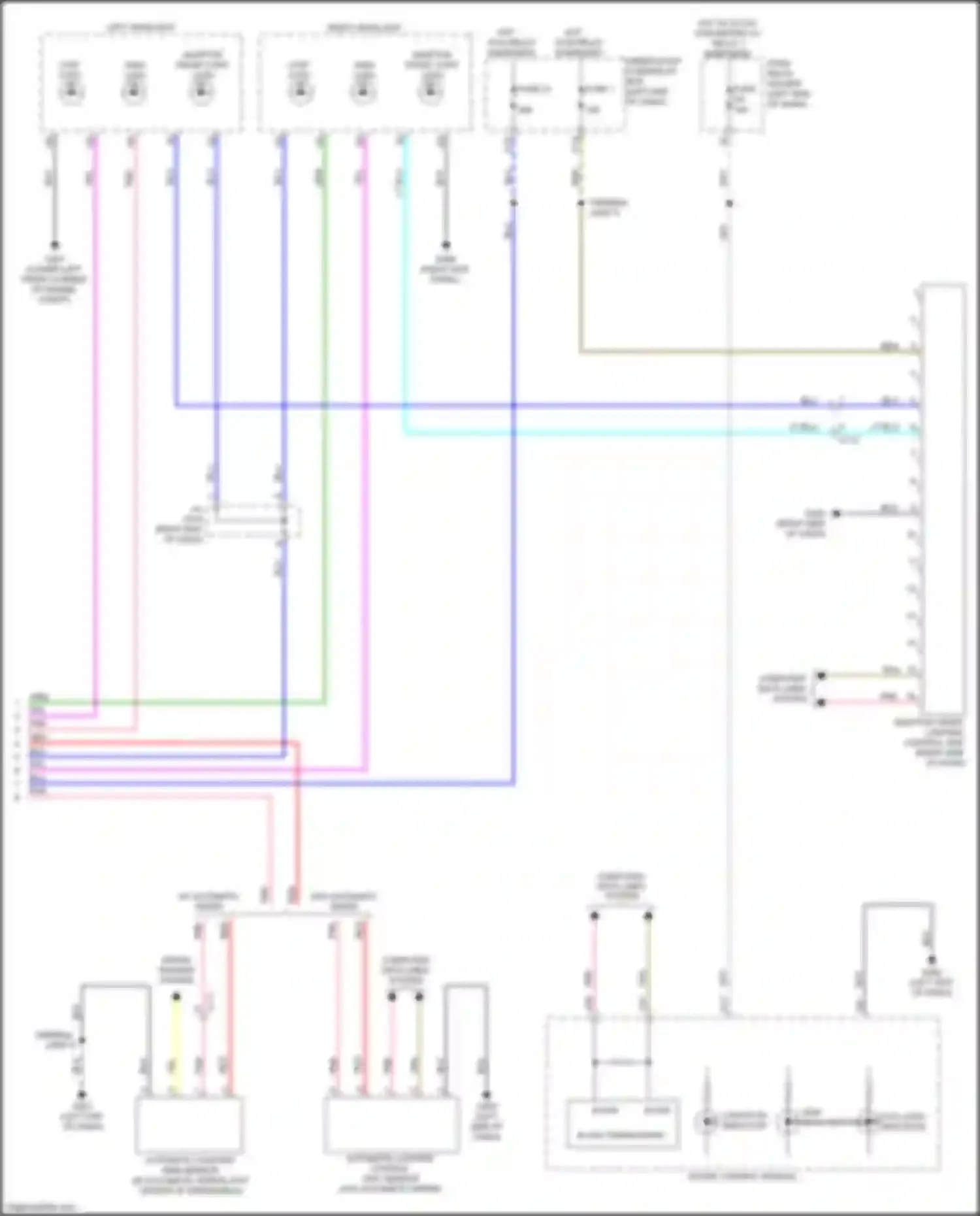 Wiring diagram right headlight for Acura RDX III (2018-2021) (3 of 4)