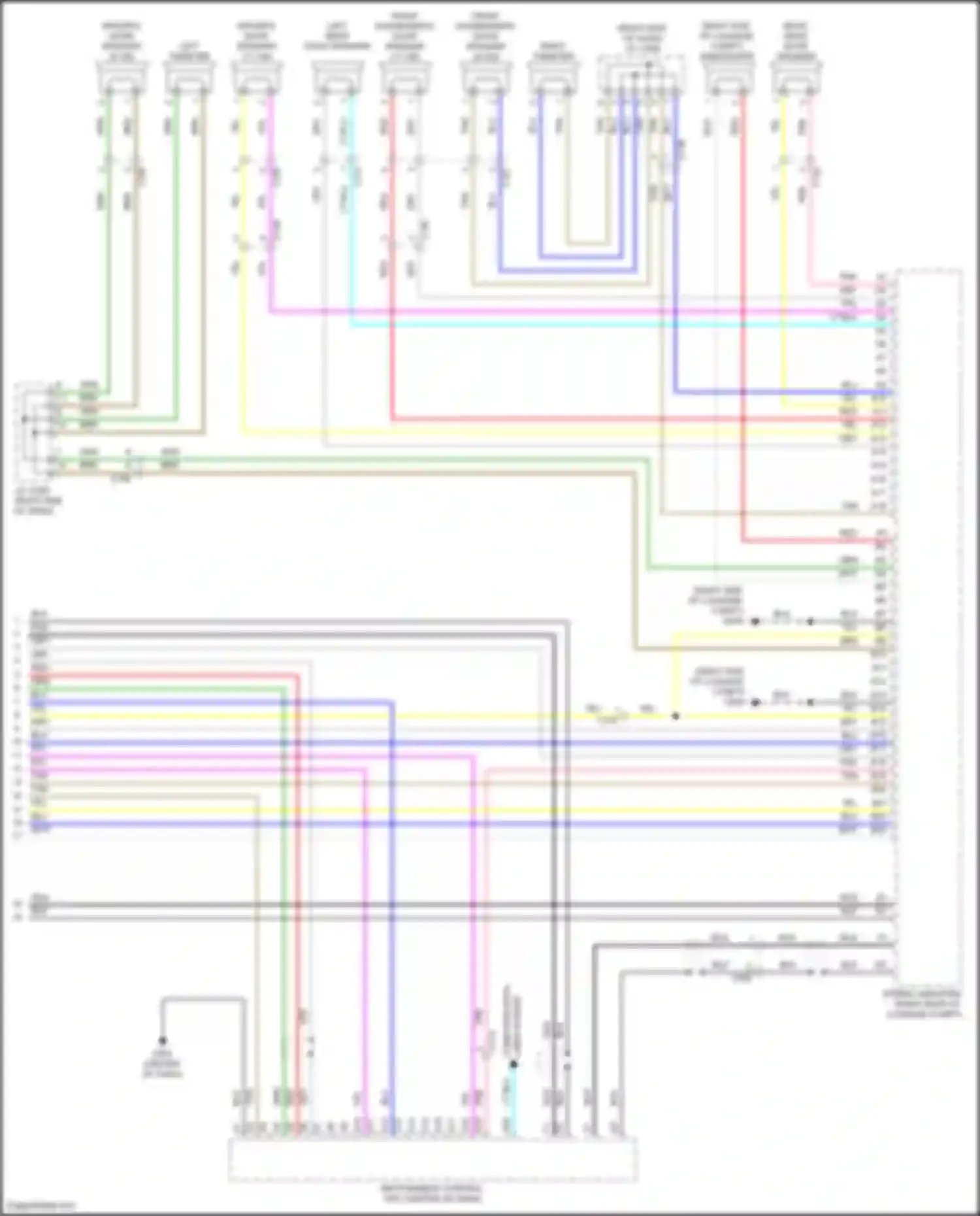 Wiring diagram right rear door speaker for Acura RDX III (2018-2021) (3 of 6)