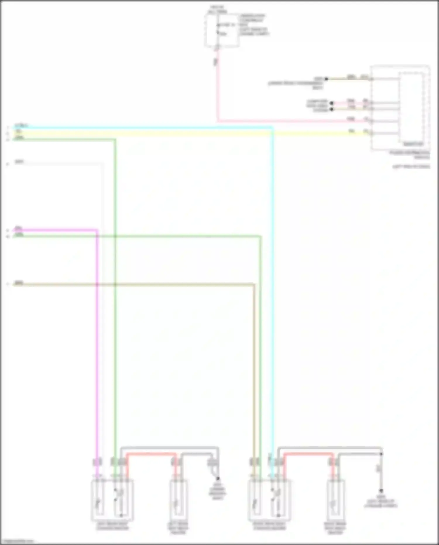 Wiring diagram right rear seat back heater for Acura RDX III (2018-2021) (2 of 2)