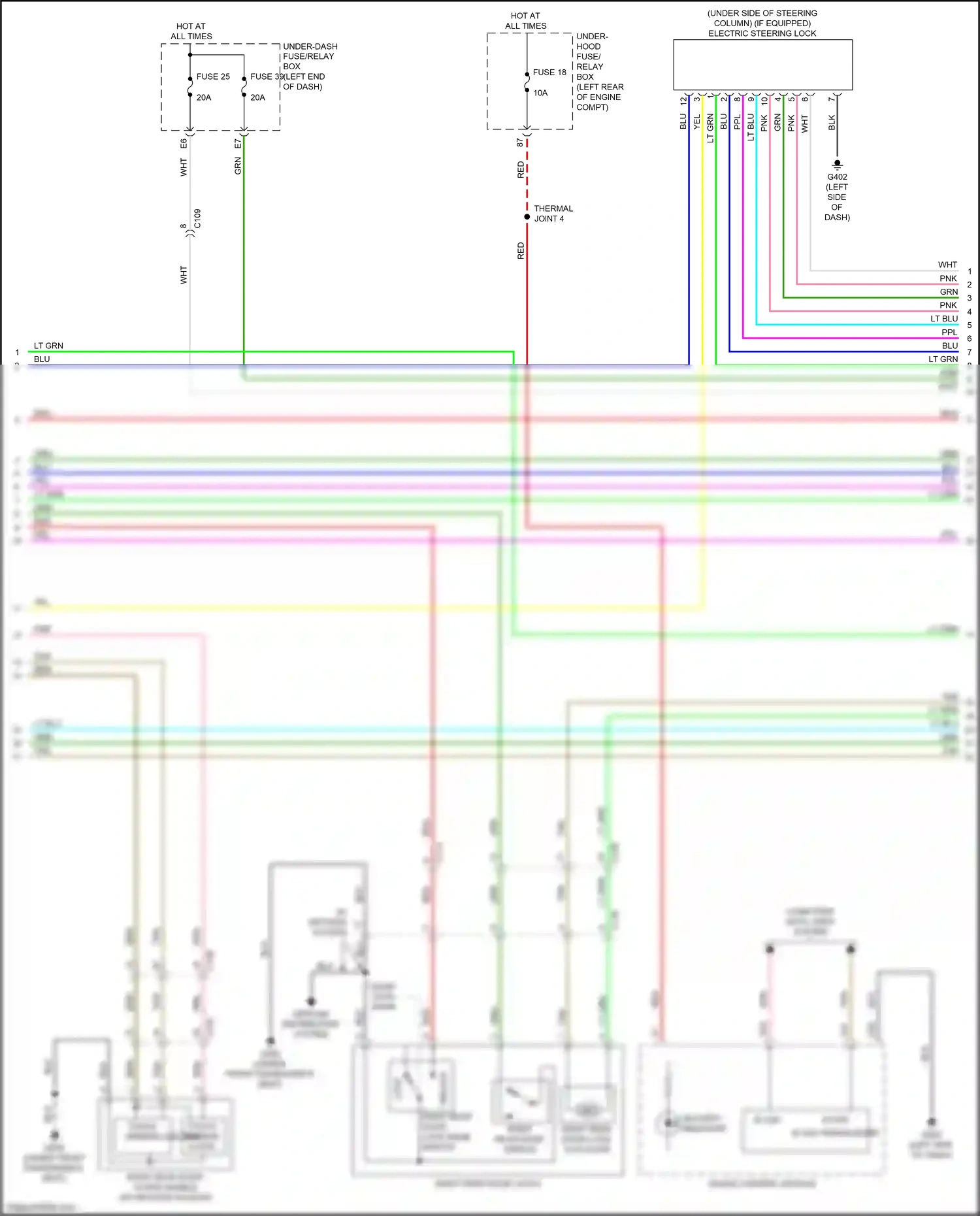 Acura RDX III (2018-2021) security indicator wiring diagram  (1 of 2)