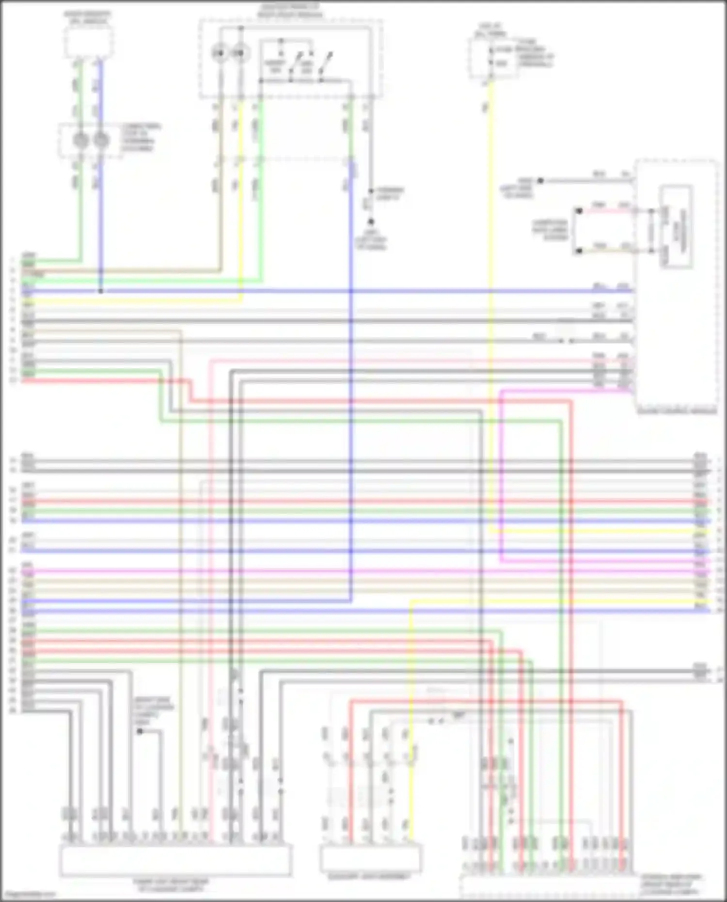 Wiring diagram stereo amplifier for Acura RDX III (2018-2021) (3 of 12)