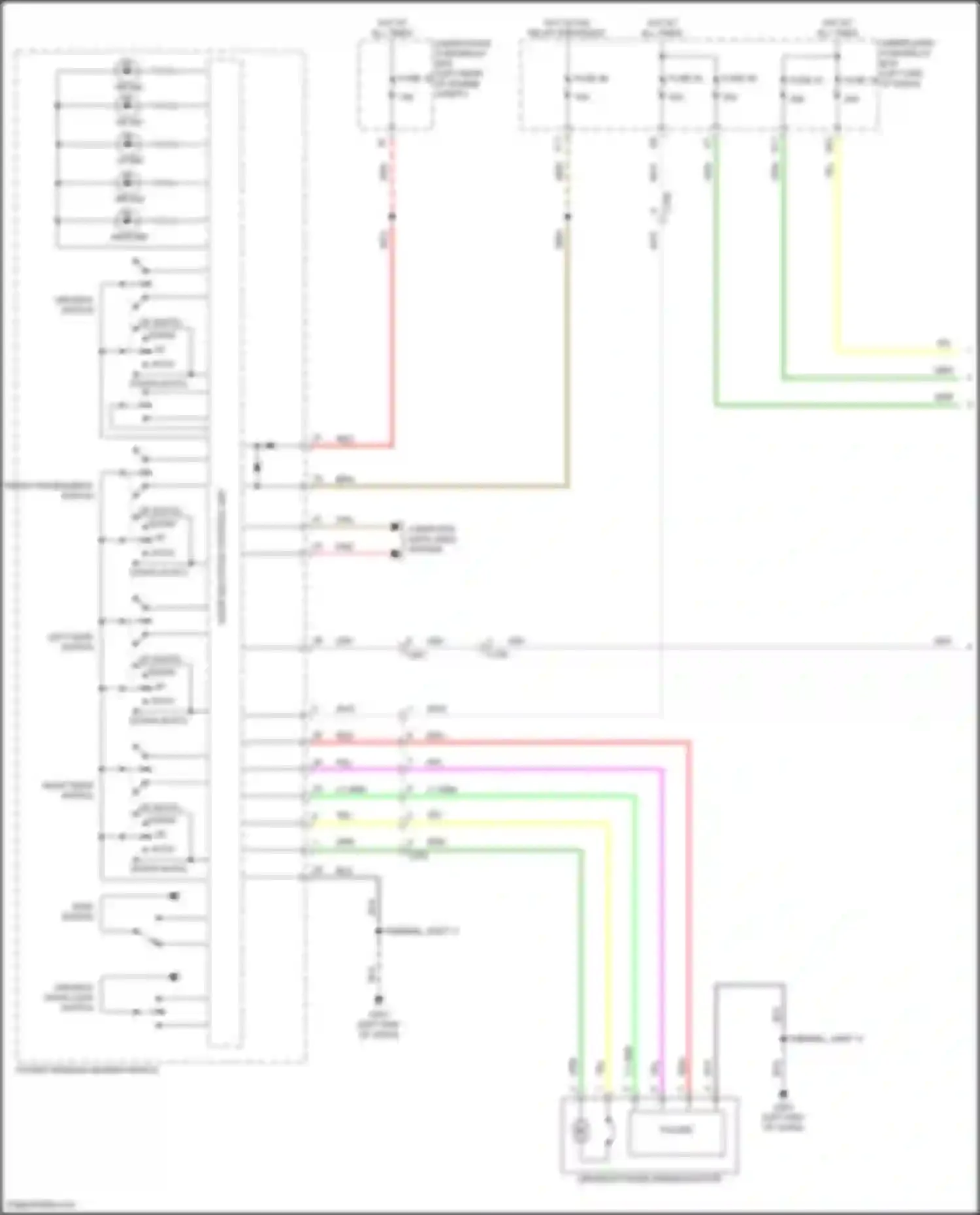 Wiring diagram under-dash fuse/relay box for Acura RDX III (2018-2021) (7 of 61)
