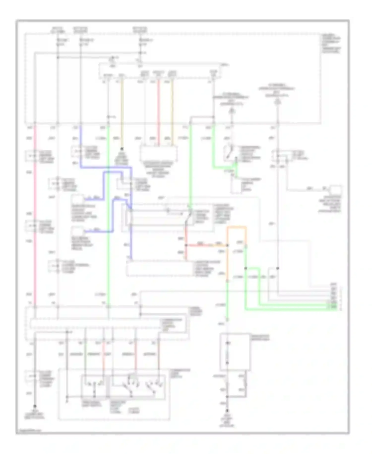 RL Acura II facelift (2008-2012): Exterior lamps circuit, with cmbs/pax; elite package (1 of 3)