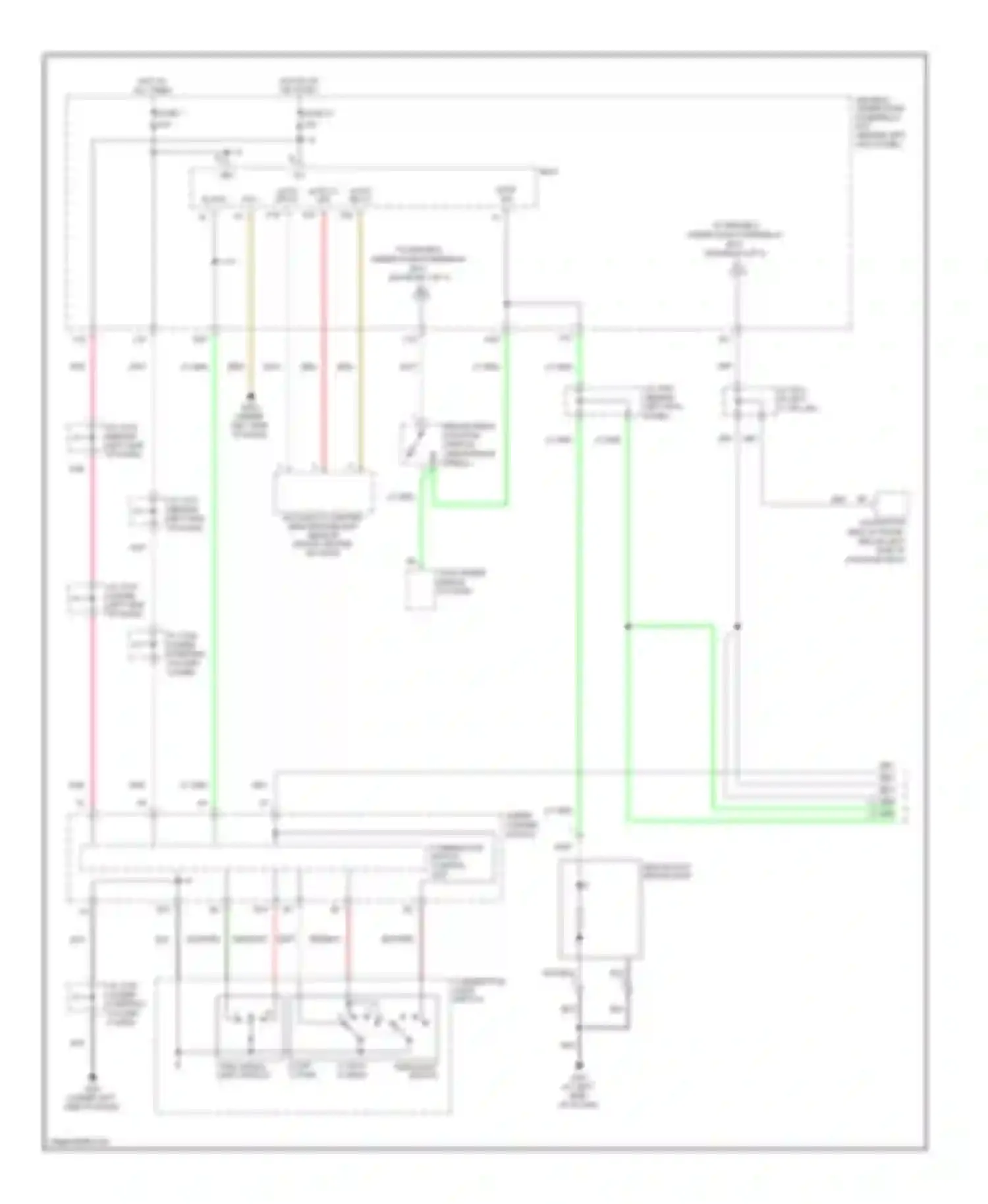 RL Acura II facelift (2008-2012): Exterior lamps circuit, without cmbs/pax; elite package (1 of 3)