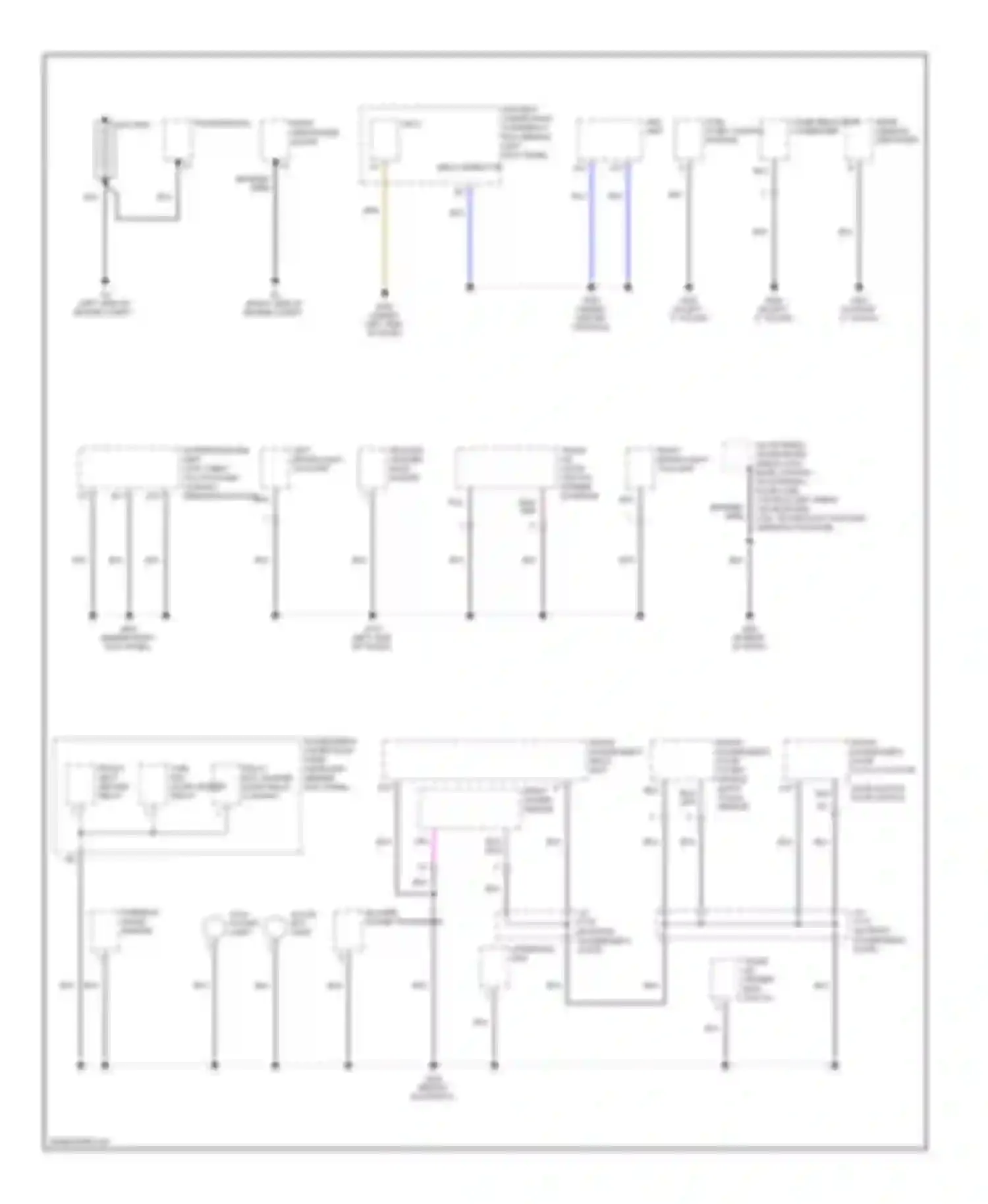 RL Acura II facelift (2008-2012): Ground distribution circuit (1 of 5)