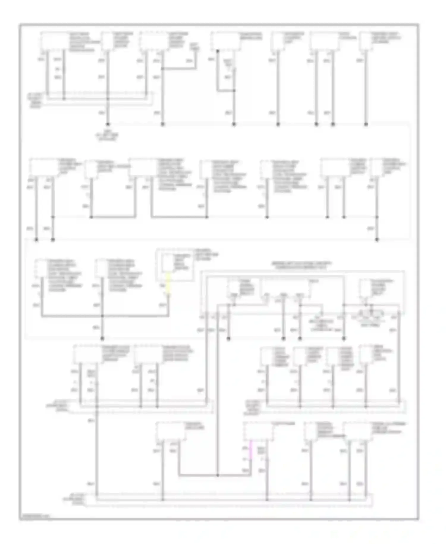 RL Acura II facelift (2008-2012): Ground distribution circuit (4 of 5)