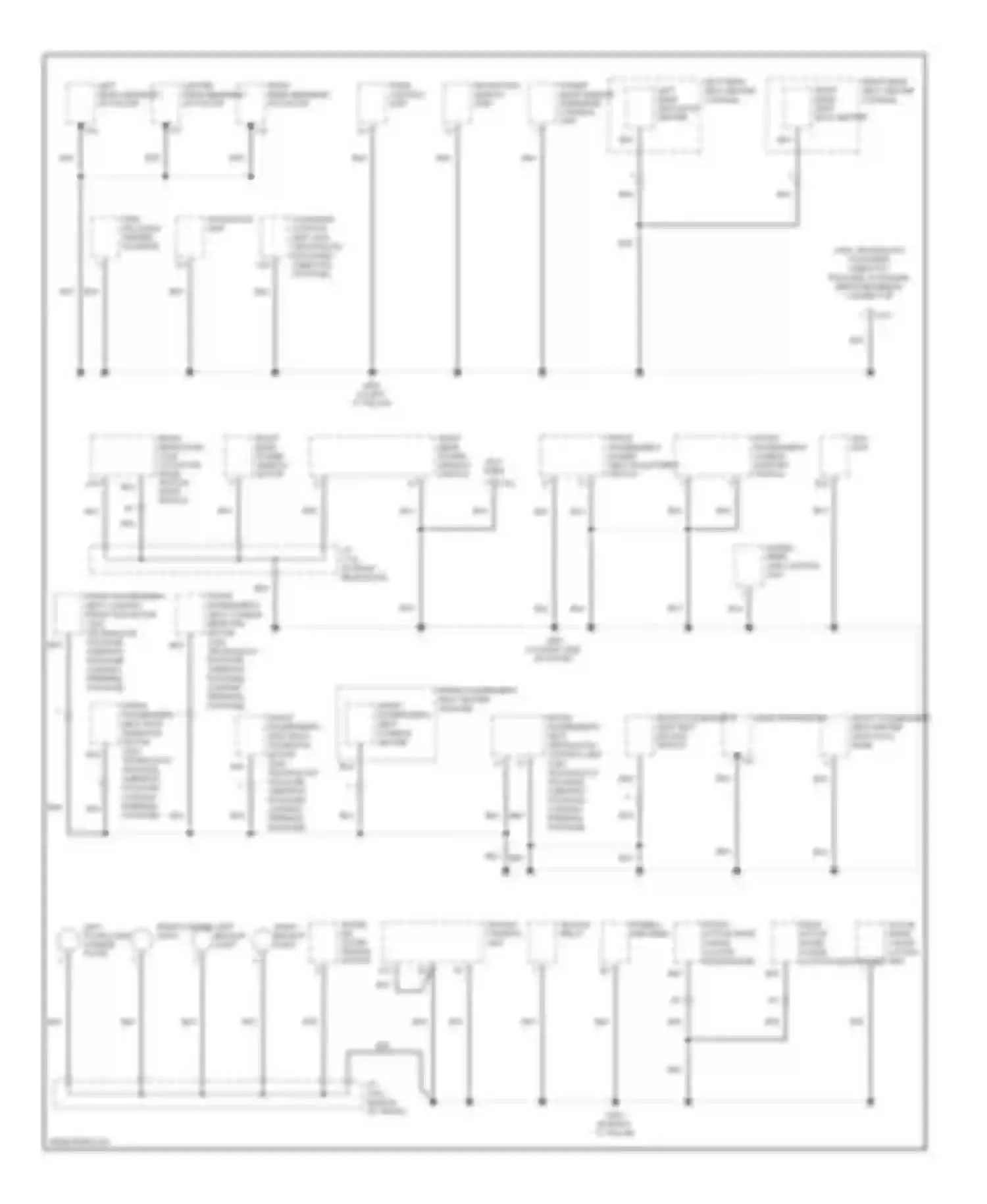 RL Acura II facelift (2008-2012): Ground distribution circuit (5 of 5)