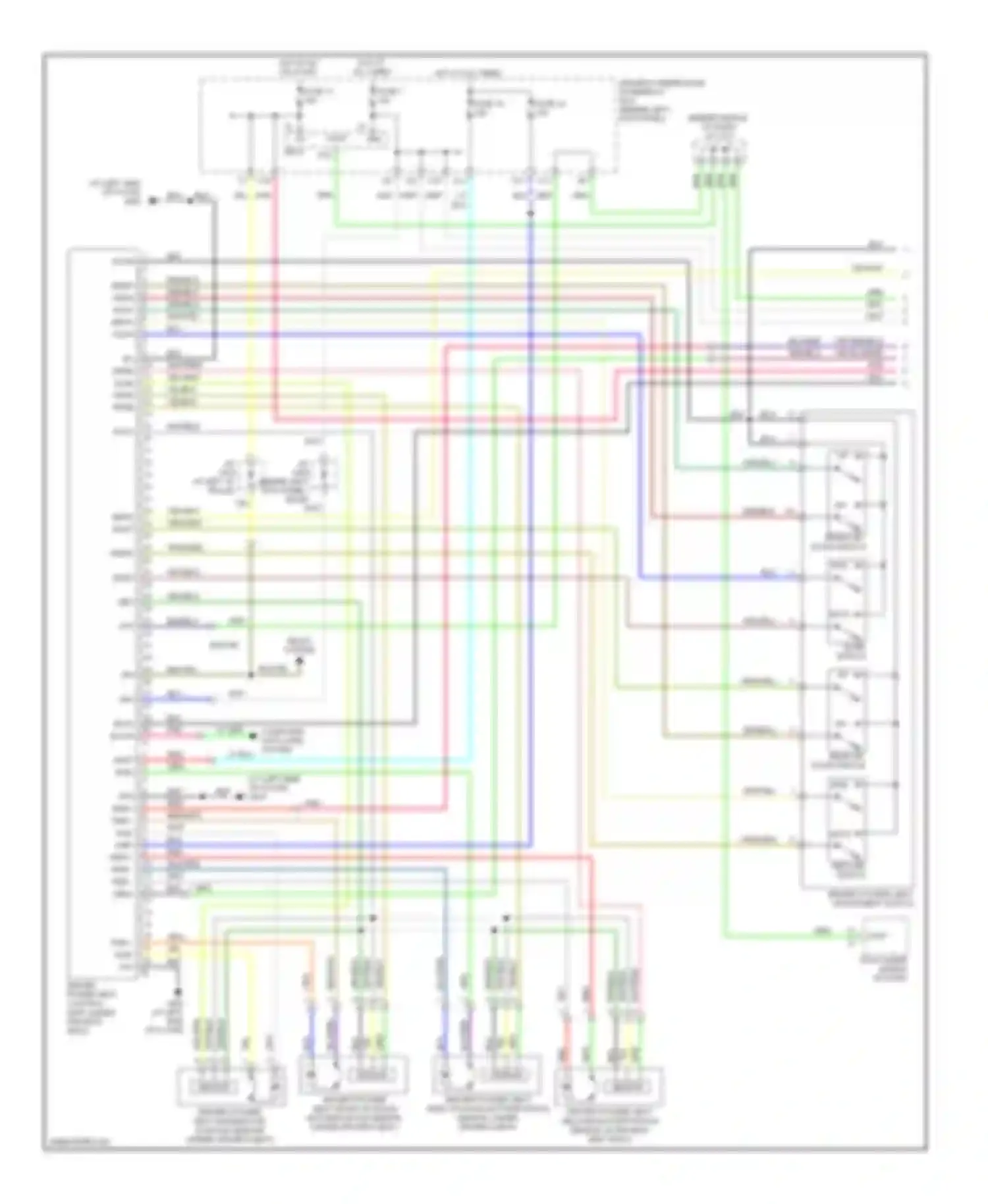 RL Acura II facelift (2008-2012): Memory systems circuit (1 of 4)