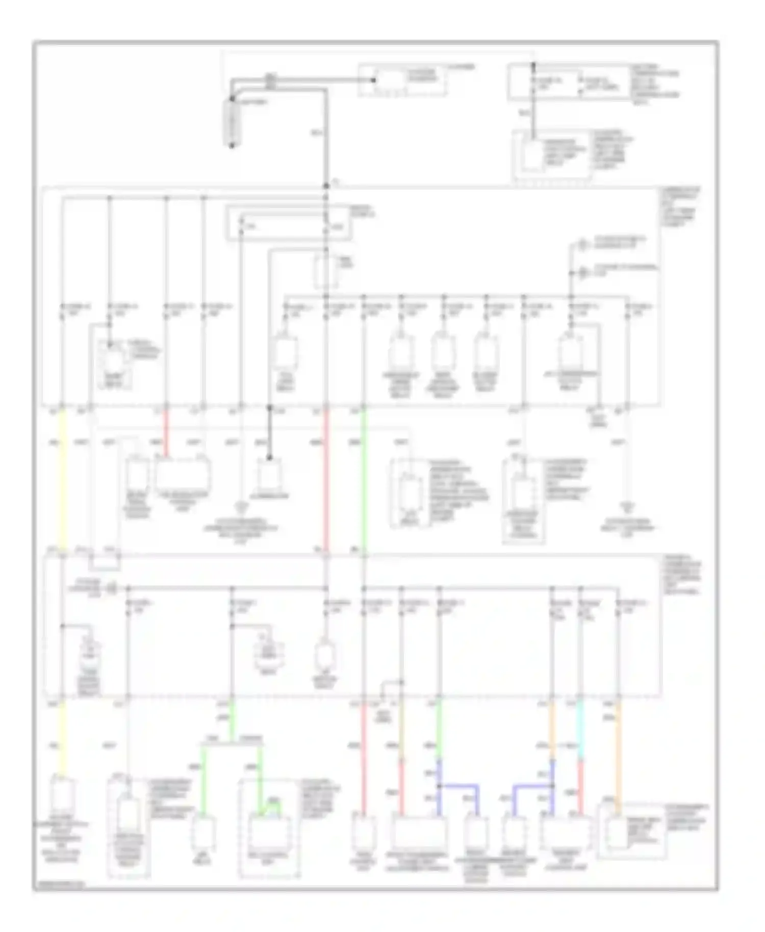 RL Acura II facelift (2008-2012): Power distribution circuit (1 of 6)